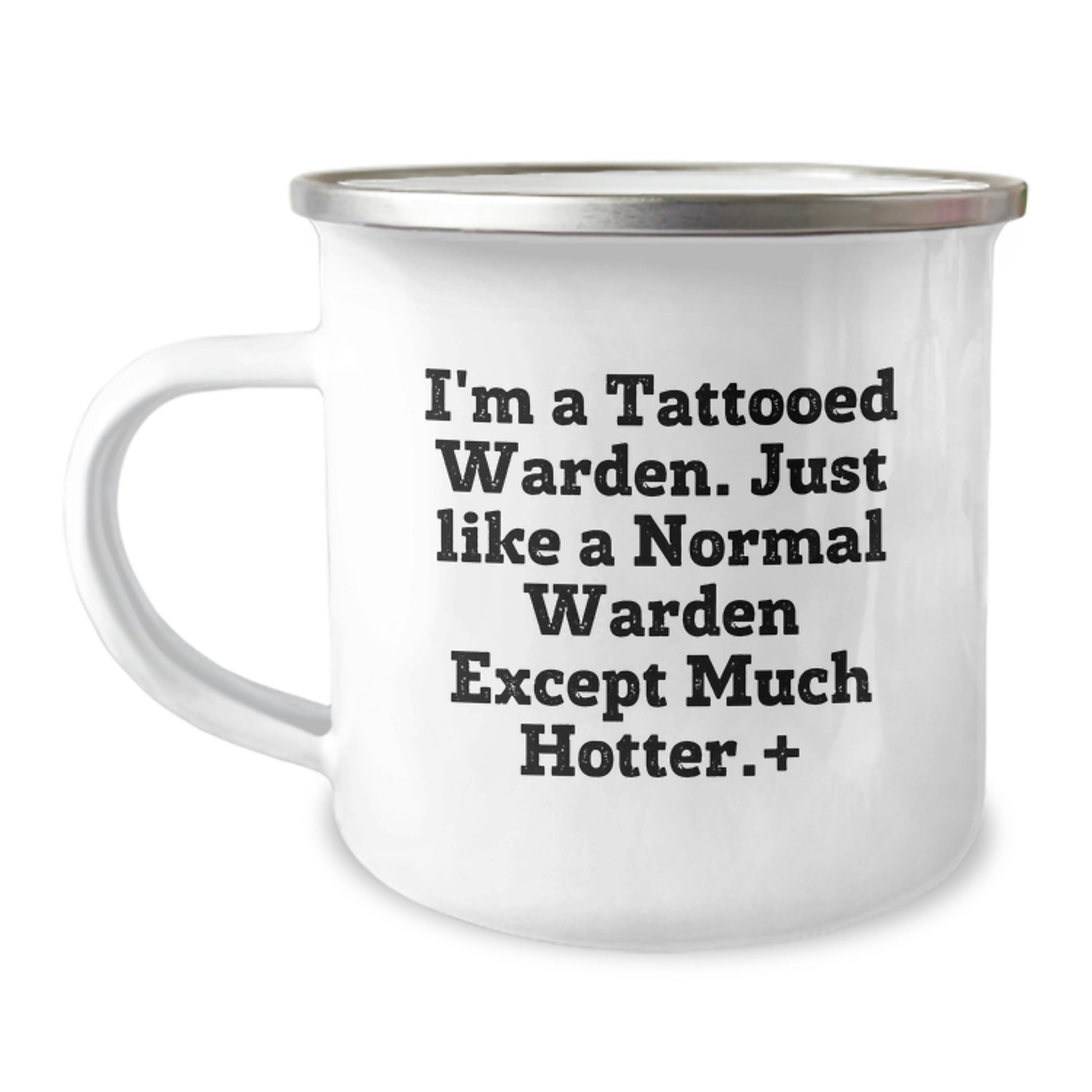 Warden Gifts, Funny Quote Camping Mug, Birthday Unique Presents from Friends to Family, 12 oz Stainless Steel - Image 1