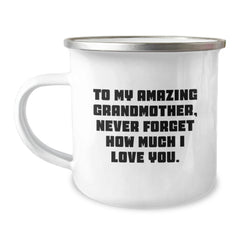 Funny Grandmother Gifts for Her - To My Amazing Grandmother, Never Forget How Much I Love You. - Christmas Unique Gifts from Family - Image 1