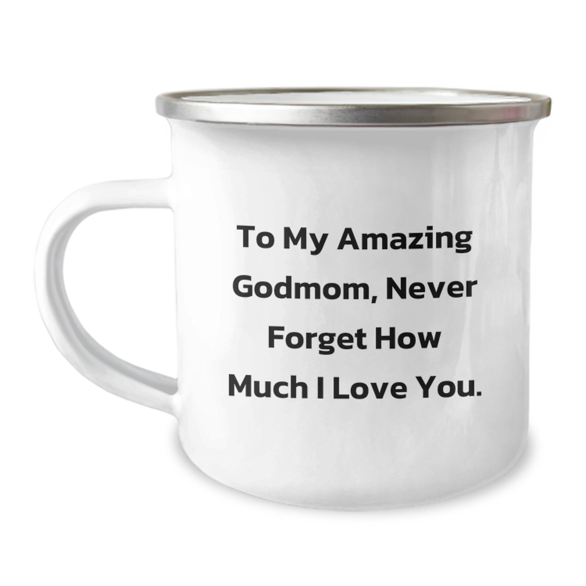 Funny Inspirational Gifts from Godmom to My Amazing Godmom, Camping Mug, Christmas Unique Gifts - Image 1