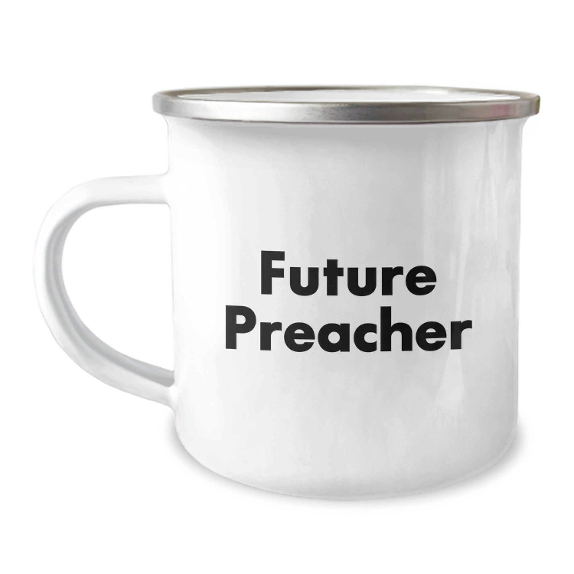 Funny Preacher Gifts from Friends - Future Preacher Camping Mug for Men Graduation Unique Gifts - Image 1