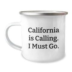 California Calling Gifts from Men to California Lovers - Funny Camping Mug for Birthday - Image 1