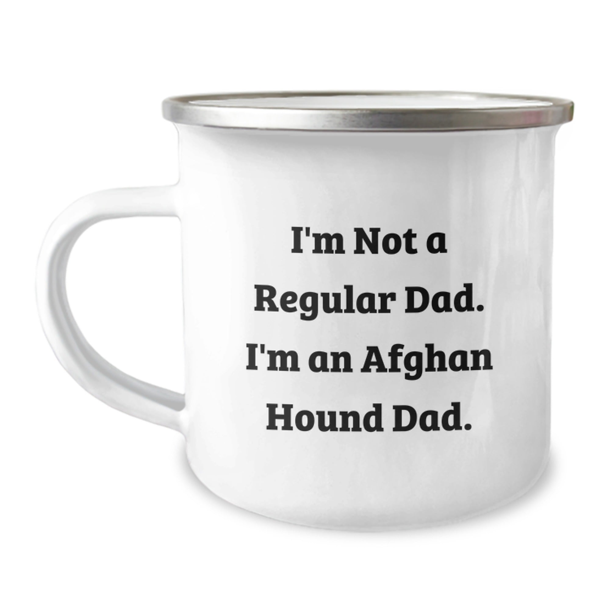 Funny Afghan Hound Dog Gifts, Afghan Hound Dad Camping Mug, Birthday Presents for Men, Gifts from Dad, Perfect Unique Birthday Unique Gifts - Image 1