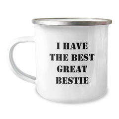 Funny Bestie Gifts for Her - 'I Have The Best Great Bestie' Christmas Unique Mug for Camping Lovers - Bestie Quotes Gifts from Women - Image 1