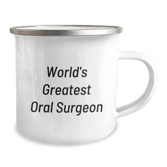 Funny 'World's Greatest Oral Surgeon' Camping Mug for Friends and Family, Unique Christmas Unique Gifts from Men to Oral Surgeon, Best Oral Surgeon Mug for Oral Surgeon - Image 2