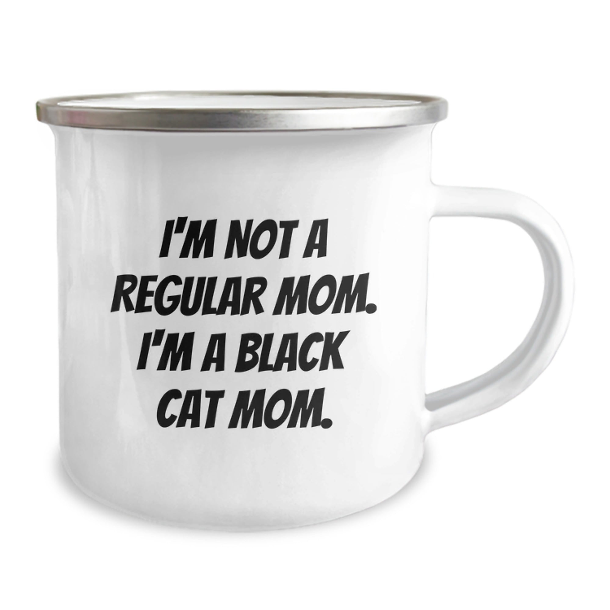 Funny Black Cat Mom Camping Mug Gifts from Family to Friends and Black Cat Enthusiasts, Birthday Unique Gifts for Black Cat Lovers, Funny Mugs for Coffee or Tea - Image 2