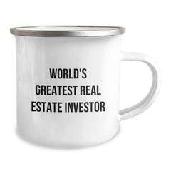 Funny Inspirational Gifts for Real Estate Investor Men from Friends - Camping Mug - Image 2