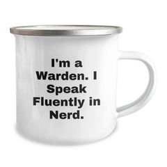 Warden Gifts Funny Inspirational Quote Camping Mug for Graduation, Gifts from Friends, Gifts for Warden - Image 2