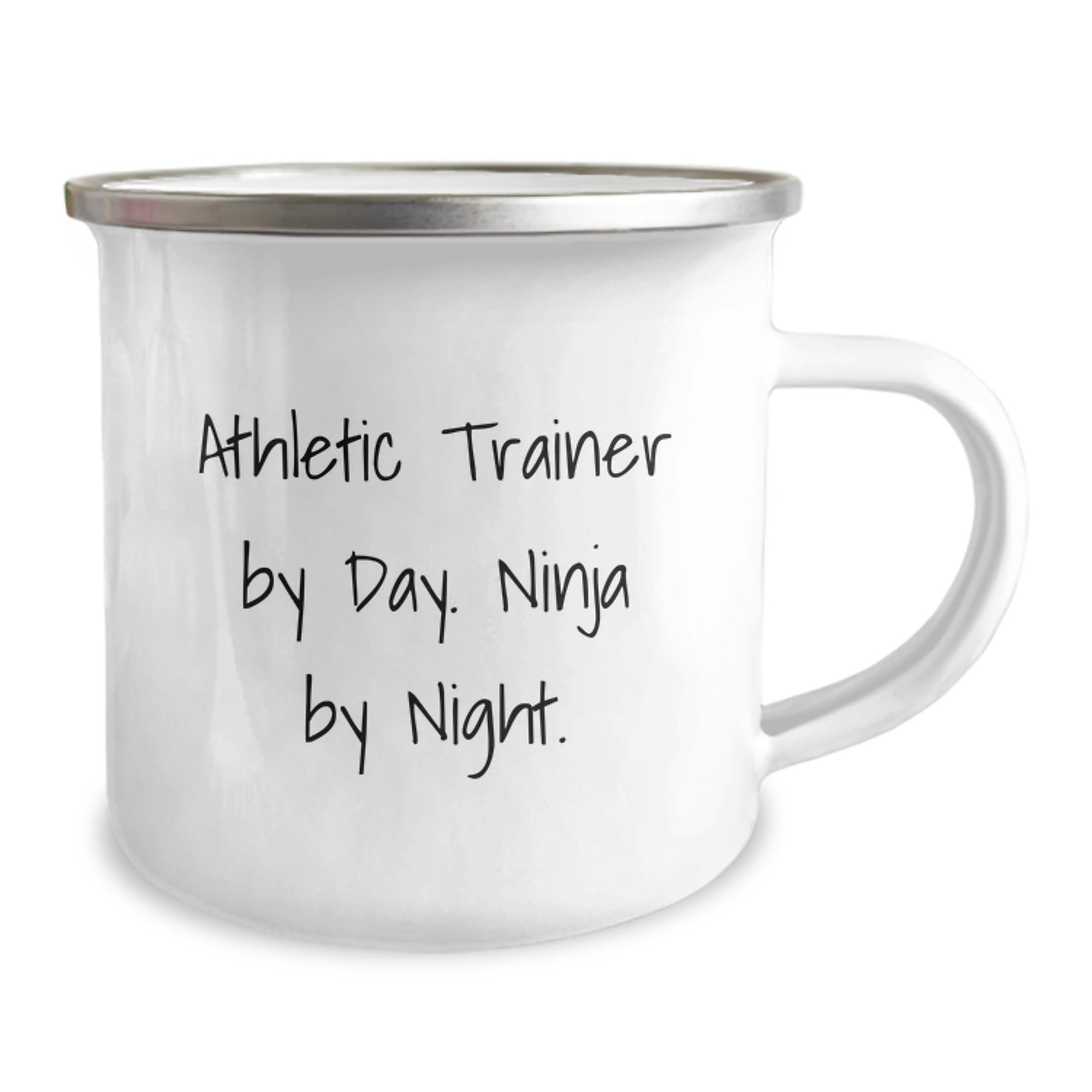 Athletic Trainer Gifts for Men, Funny Camping Mug for Graduation, 'Athletic Trainer By Day. Ninja By Night.' - Image 2