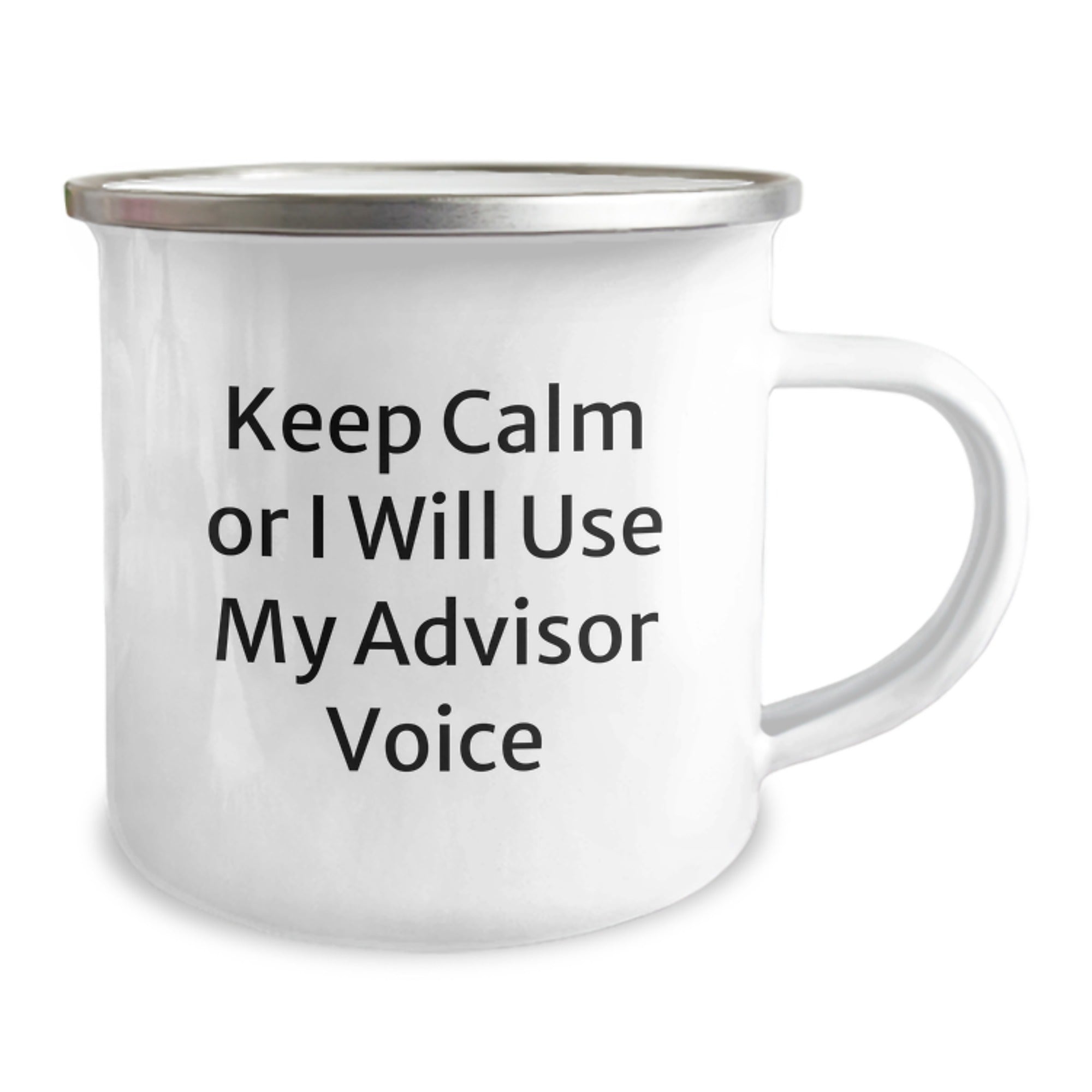 Funny Advisor Gifts for Men Friends - Keep Calm Or I Will Use My Advisor Voice Camping Mug, Christmas Unique Gifts from Family - Image 2