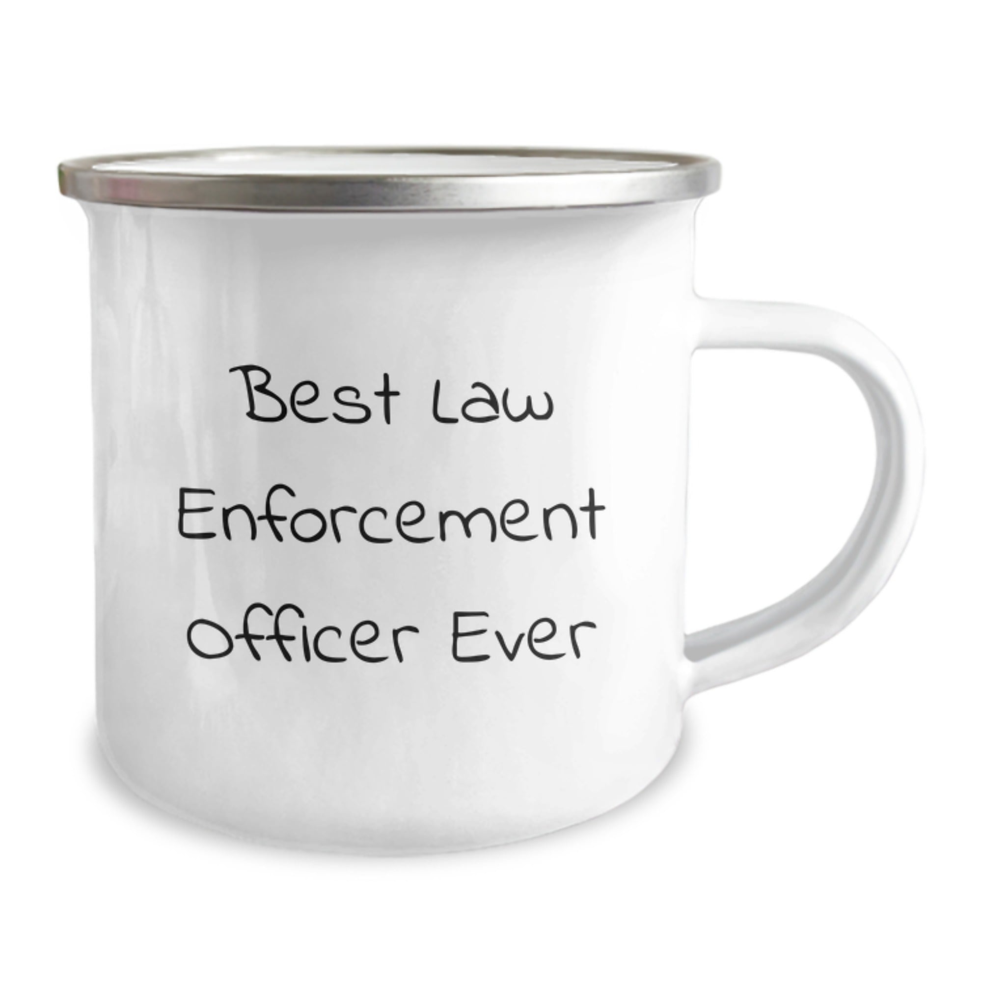 Funny Law Enforcement Officer Gifts for Men, Graduation Unique Gifts from Family, Best Law Enforcement Officer Ever Quote, Camping Mug for Law Enforcement Officer, 12 oz Stainless Steel - Image 2