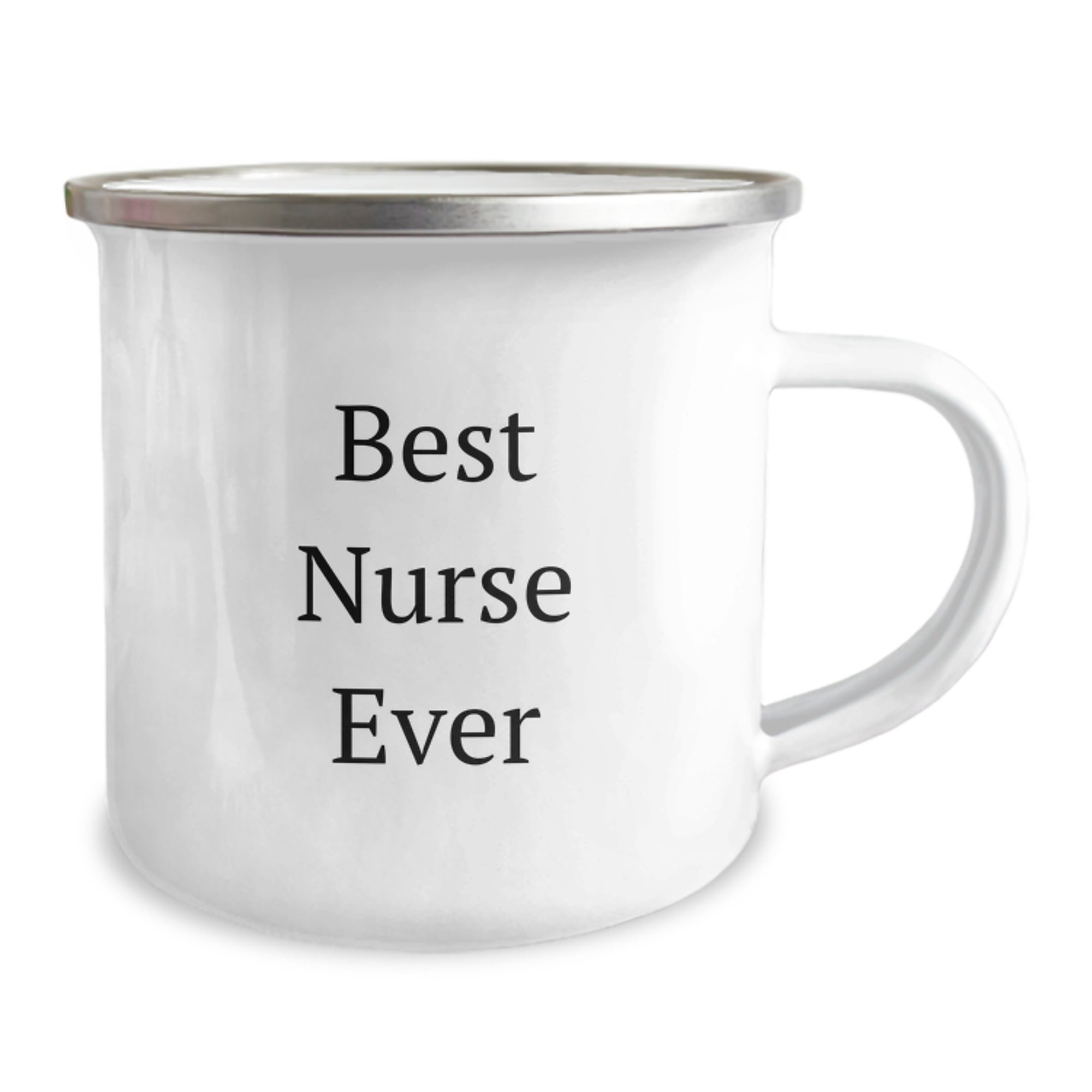 Best Nurse Ever Funny Camping Mug Gifts from Family to Graduating Nurse, Inspirational Quote for Nurses, 12 oz Stainless Steel Enamel Finish - Image 2