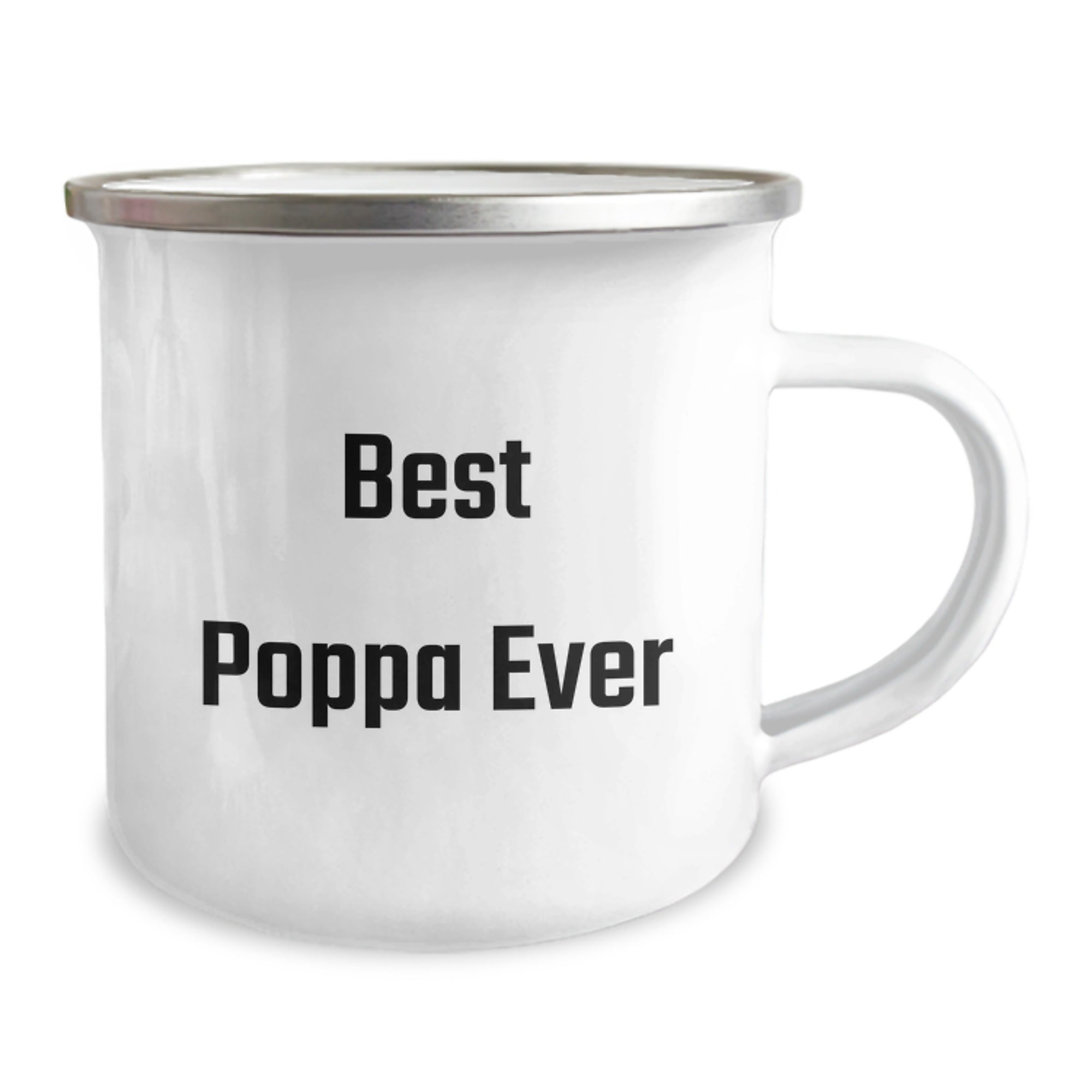 Funny Poppa Gifts for Men, Best Poppa Ever Camping Mug, Birthday Unique Gifts from Friends, Stainless Steel with Enamel Finish - Image 2