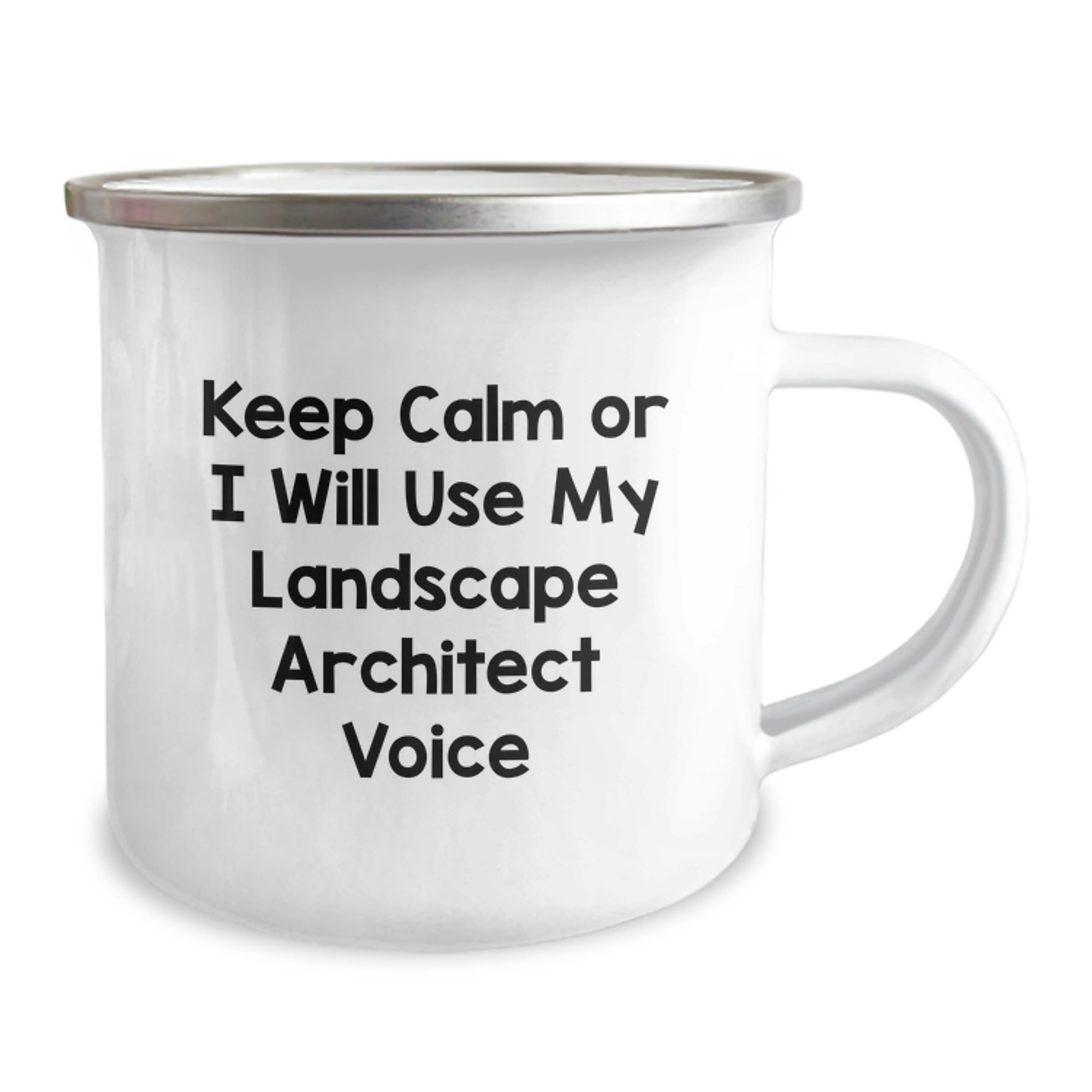 Funny Landscape Architect Camping Mug Gifts from Friends to Family Keep Calm Or I Will Use My Landscape Architect Voice - Image 2