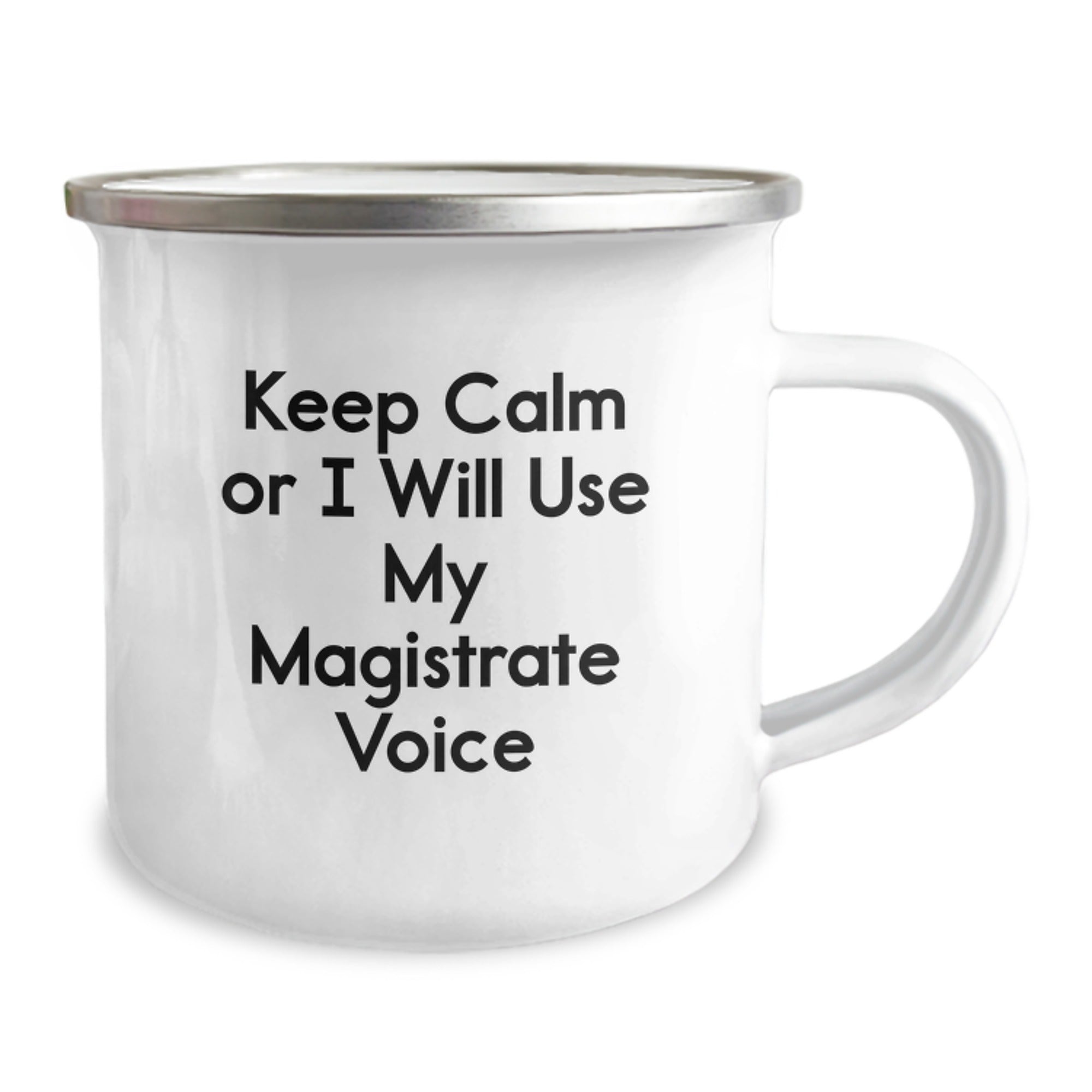 Funny Magistrate Gifts for Men - Christmas Unique Magistrate Mugs for Friends and Family - Keep Calm Or I Will Use My Magistrate Voice - Image 2