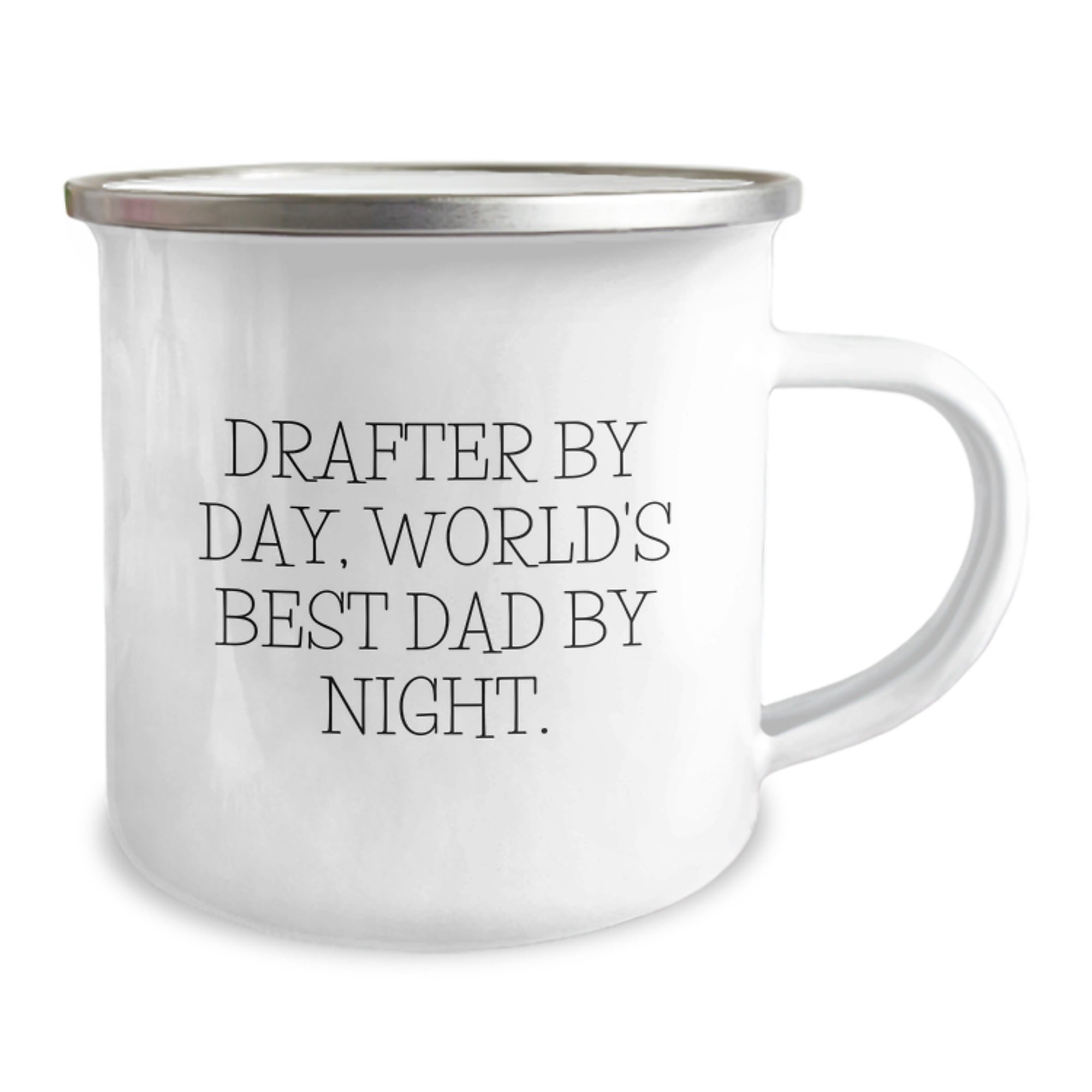 Funny Drafter Gifts for Birthday, Drafter by Day World's Best Dad Mug, Camping Mug - Image 2