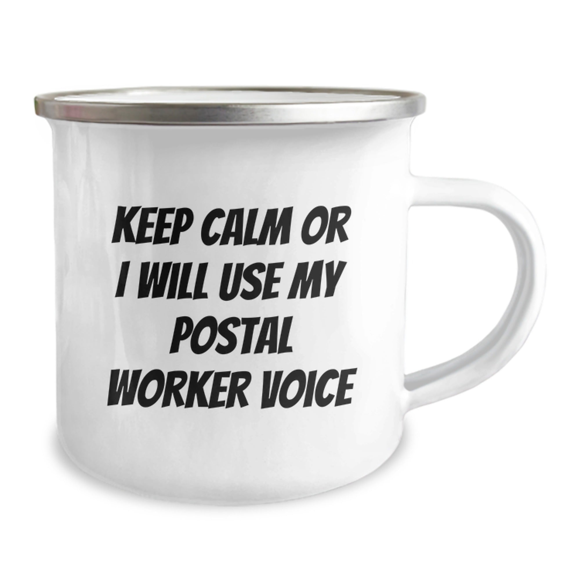 Funny Postal Worker Gifts for Men - Keep Calm Or I Will Use My Postal Worker Voice Christmas Unique Gifts from Family - Image 2