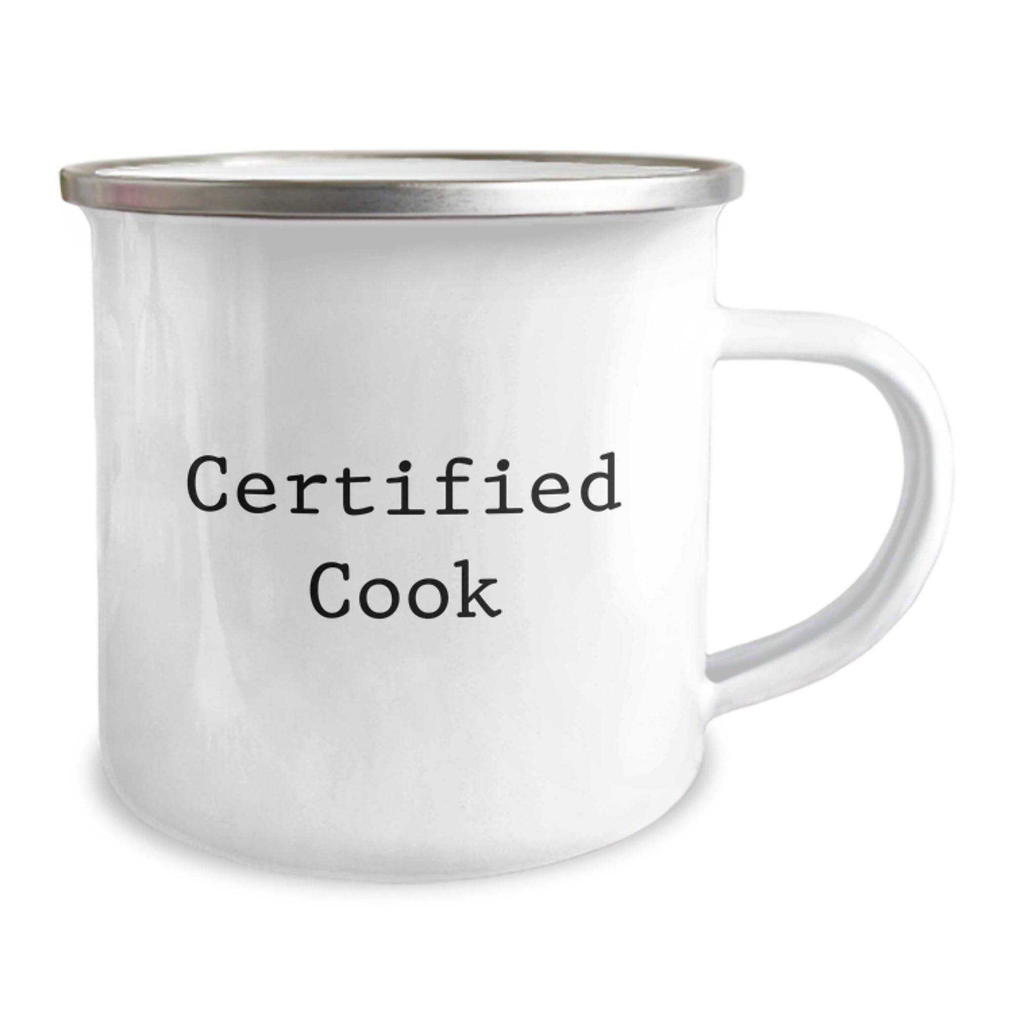 Funny Cook Gifts from Friends for Birthday, Camping Mug Quote Certified Cook, 12 oz Capacity - Image 2