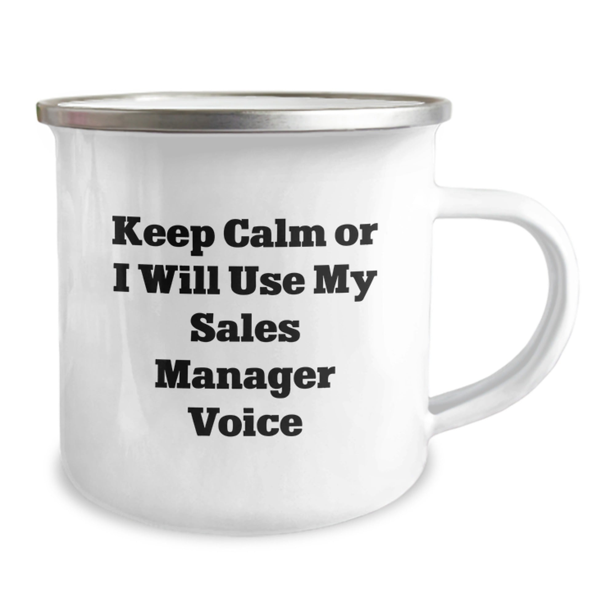 Funny Sales Manager Gifts from Men to Friends - Keep Calm or I'll Use My Sales Manager Voice Christmas Unique Gifts for Sales Manager - Image 2