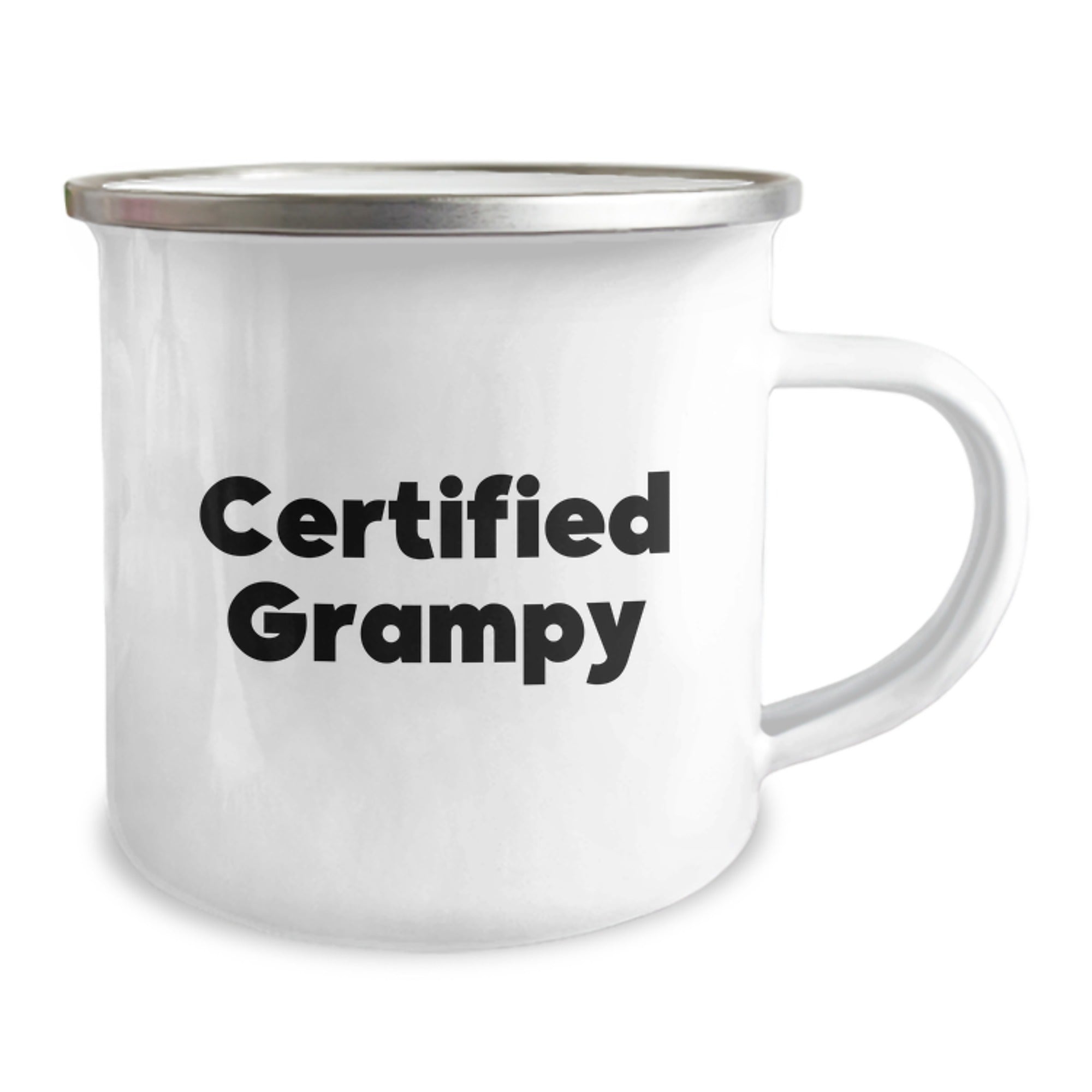 Funny Grampy Gifts from Family, Birthday Unique Mugs for Grampy, Camping Mug with Certified Grampy Quote - Image 2