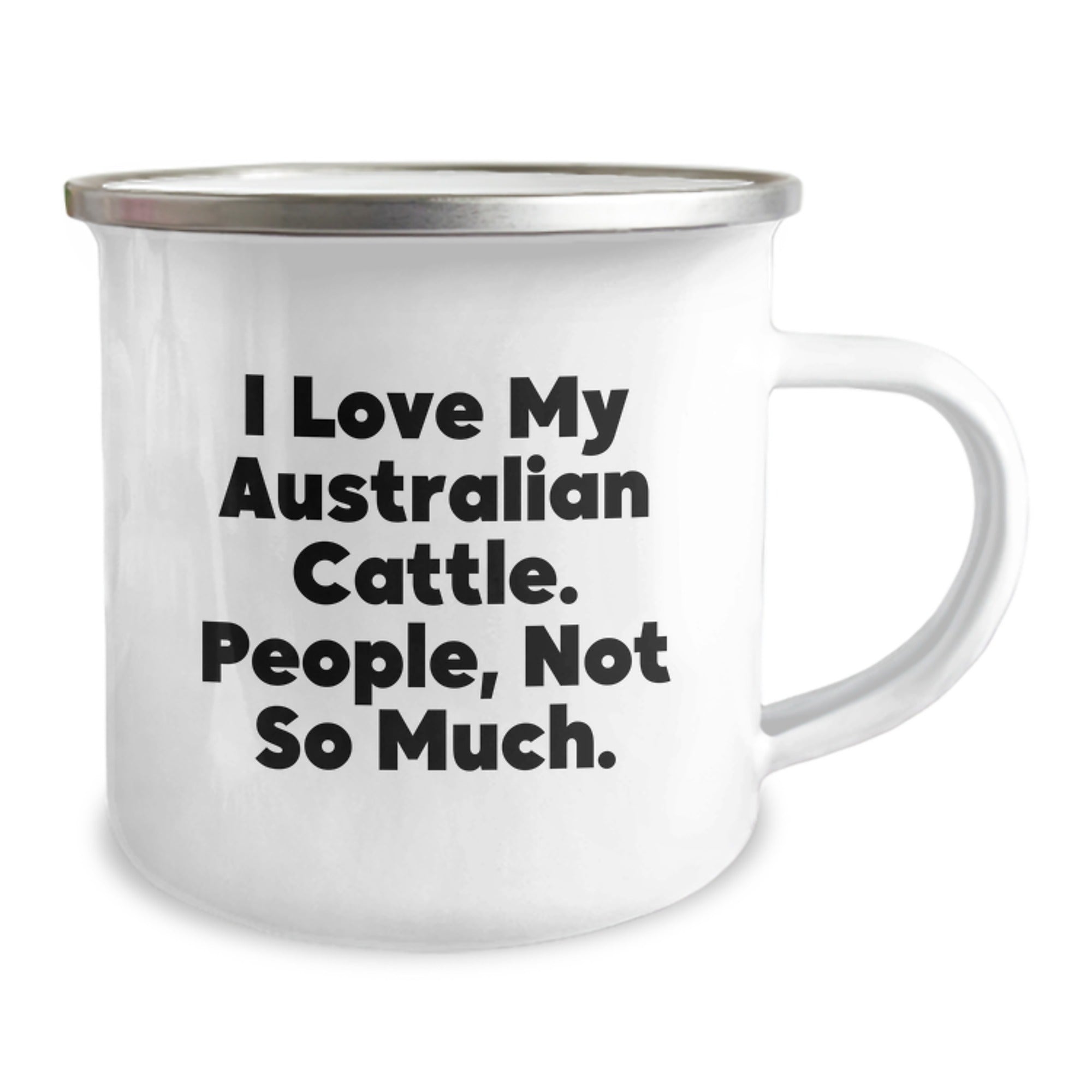 Funny Australian Cattle Dog Gifts for Friends, I Love My Aussie Not So Much Men, Birthday Unique Camping Mugs - Image 2