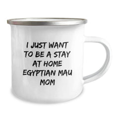Egyptian Mau Cat Camping Mug, Funny Gifts for Mom, Valentine's Unique Gifts from Family, Egyptian Mau Cat Mom, Perfect for Egyptian Mau Cat Lover - Image 2