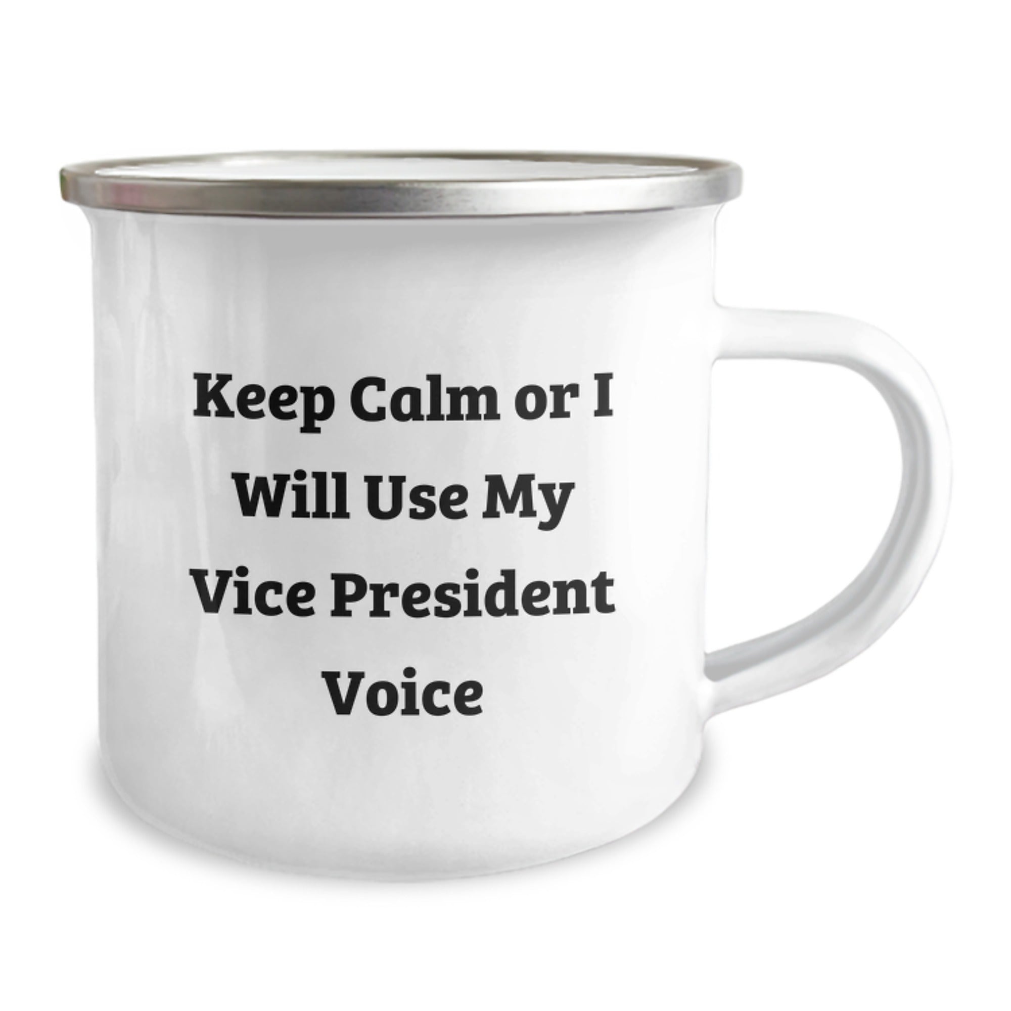Funny Vice President Gifts - Keep Calm Or I Will Use My Vice President Voice Camping Mug for Men - Unique Christmas Unique Gifts from Friends to Vice President - Image 2