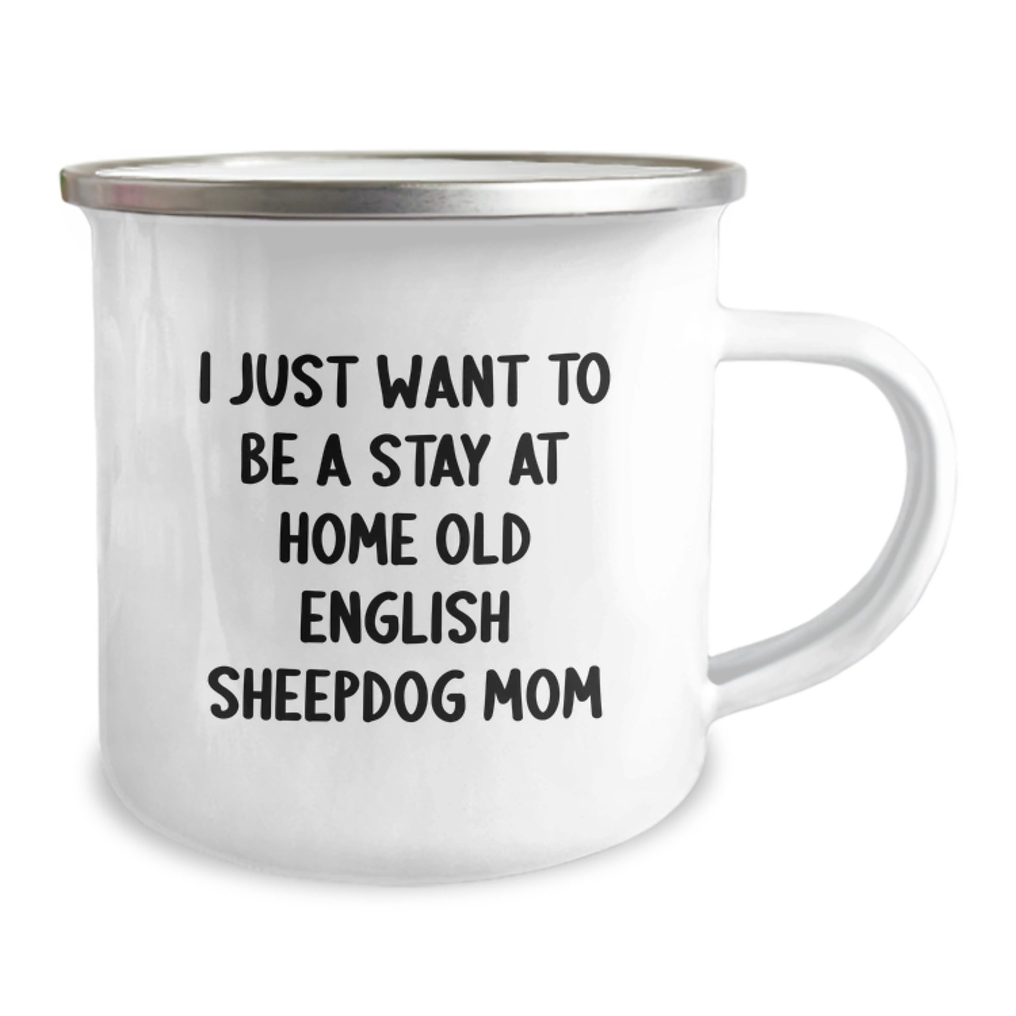 Funny Old English Sheepdog Mom Camping Mug - Gifts for Old English Sheepdog Lovers by Friends, Family, or Coworkers on Birthday - Image 2