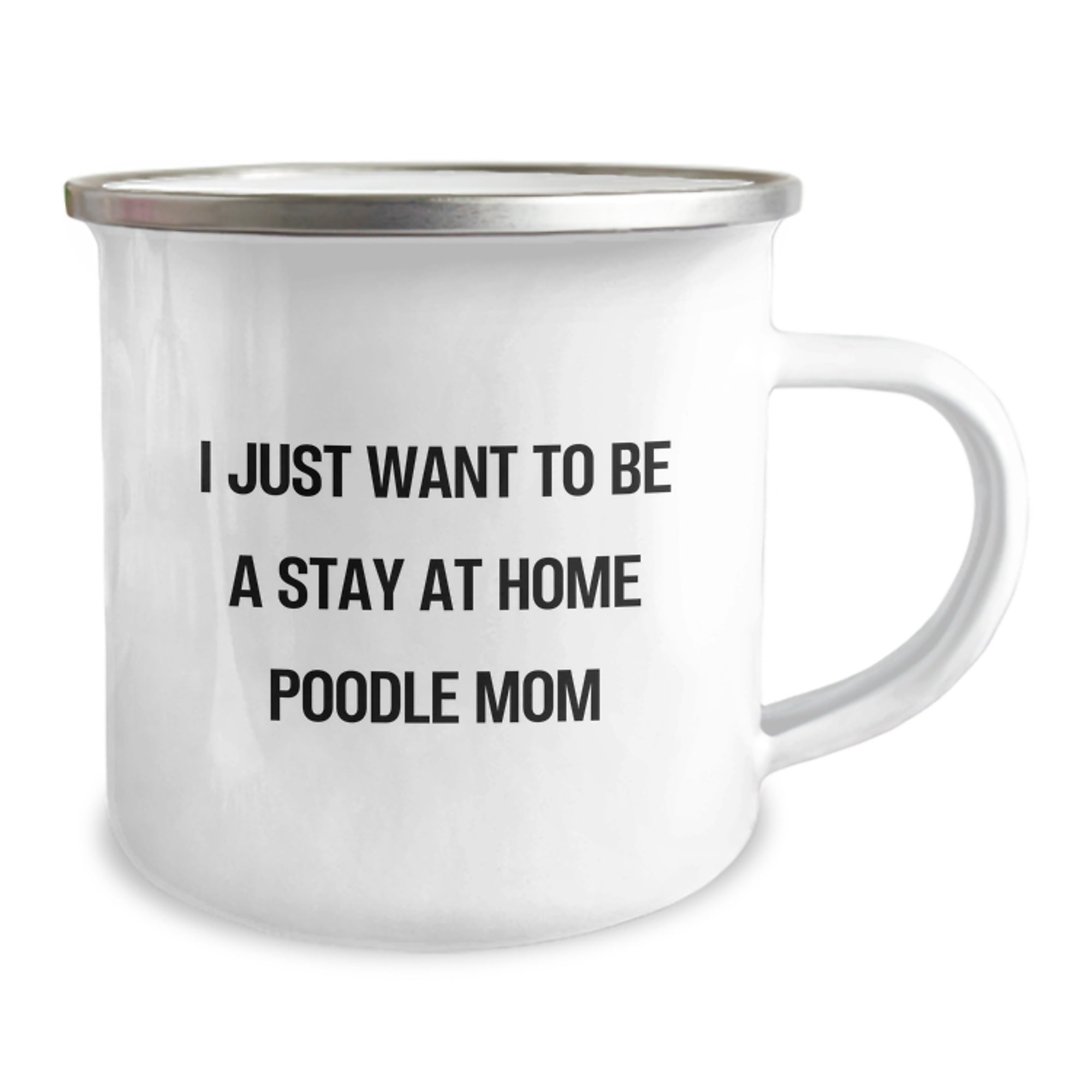 Funny Poodle Dog Christmas Unique Gifts from Mom, Stay at Home Poodle Mom Quote, Poodle Dog Camping Mug, Perfect for Women, Friends, or Coworkers - Image 2