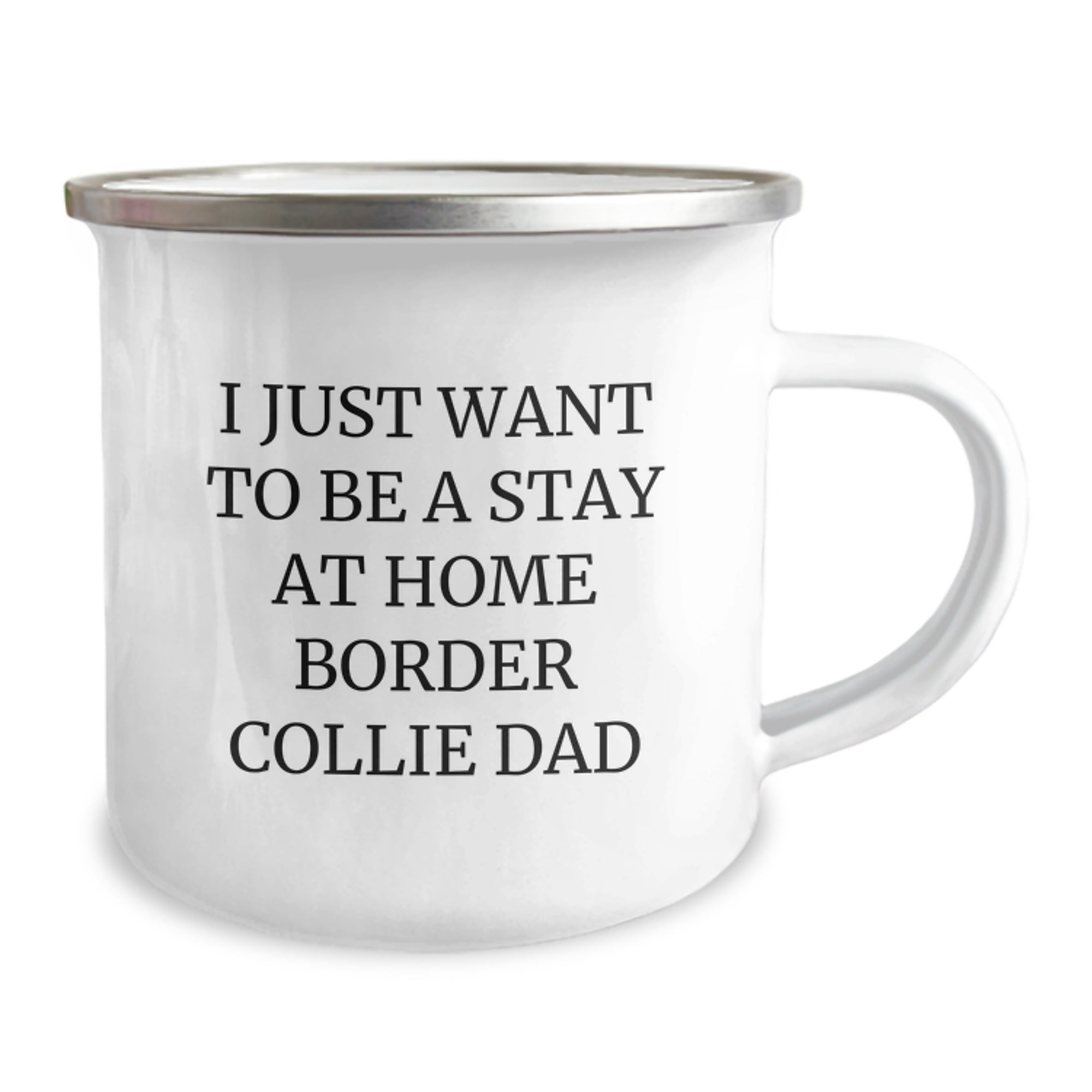 Funny Border Collie Dog Gifts from Men to Stay At Home Dads, I Just Want To Be a, Unique Graduation Mugs for Him - Image 2