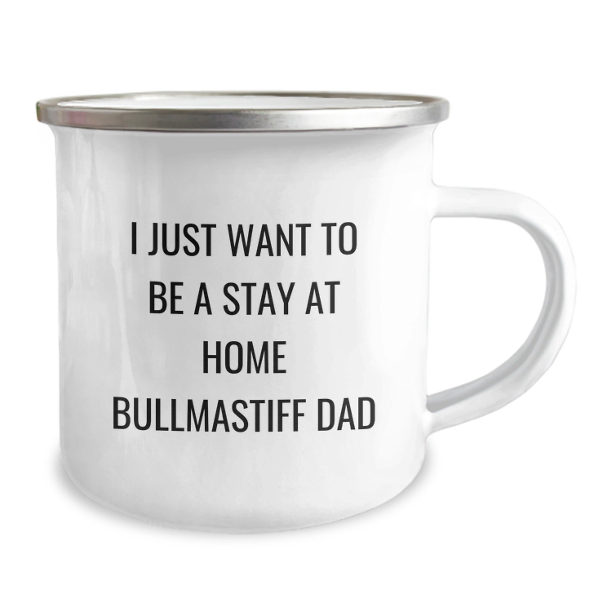 Bullmastiff Dog Dad Gifts from Friends for Graduation Unique Camping Mugs - I Just Want To Be A Stay At Home Bullmastiff Dad, Funny Bullmastiff Dog Lovers Mug - Image 2