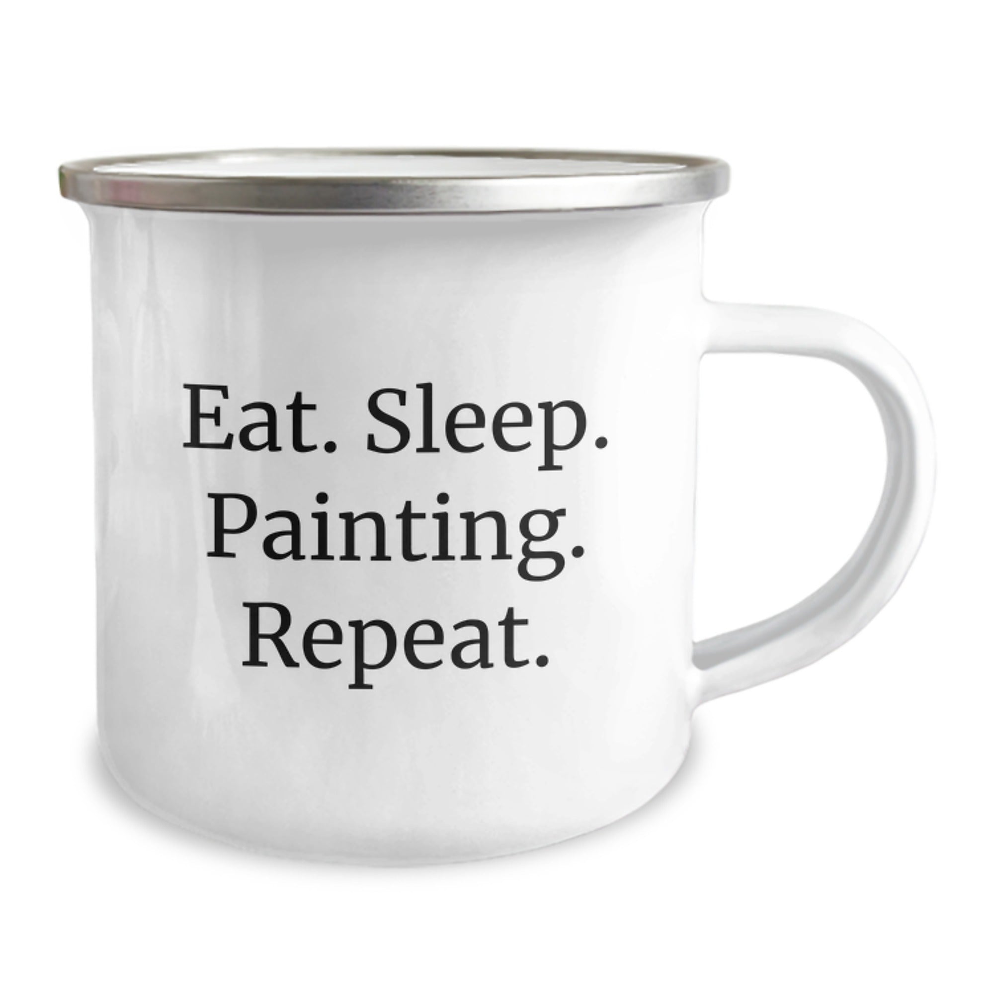 Funny Painting Inspirational Gifts from Friends for Graduation Unique Fun Camping Mug, Eat. Sleep. Painting. Repeat. Painting Enthusiasts, Gifts for Painting Lovers - Image 2