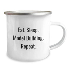 Model Building Enthusiast's Delight, Funny Quote, Camping Mug Gifts from Friends for Graduation - Image 2