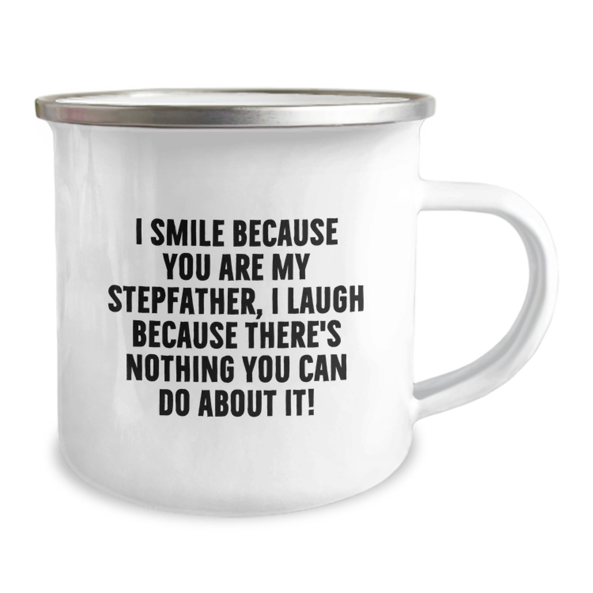 Funny Stepfather Gifts, I Smile Because You Are My Stepfather, Unique Birthday Camping Mug for Men, Gifts from Family, Gifts for Stepfather - Image 2