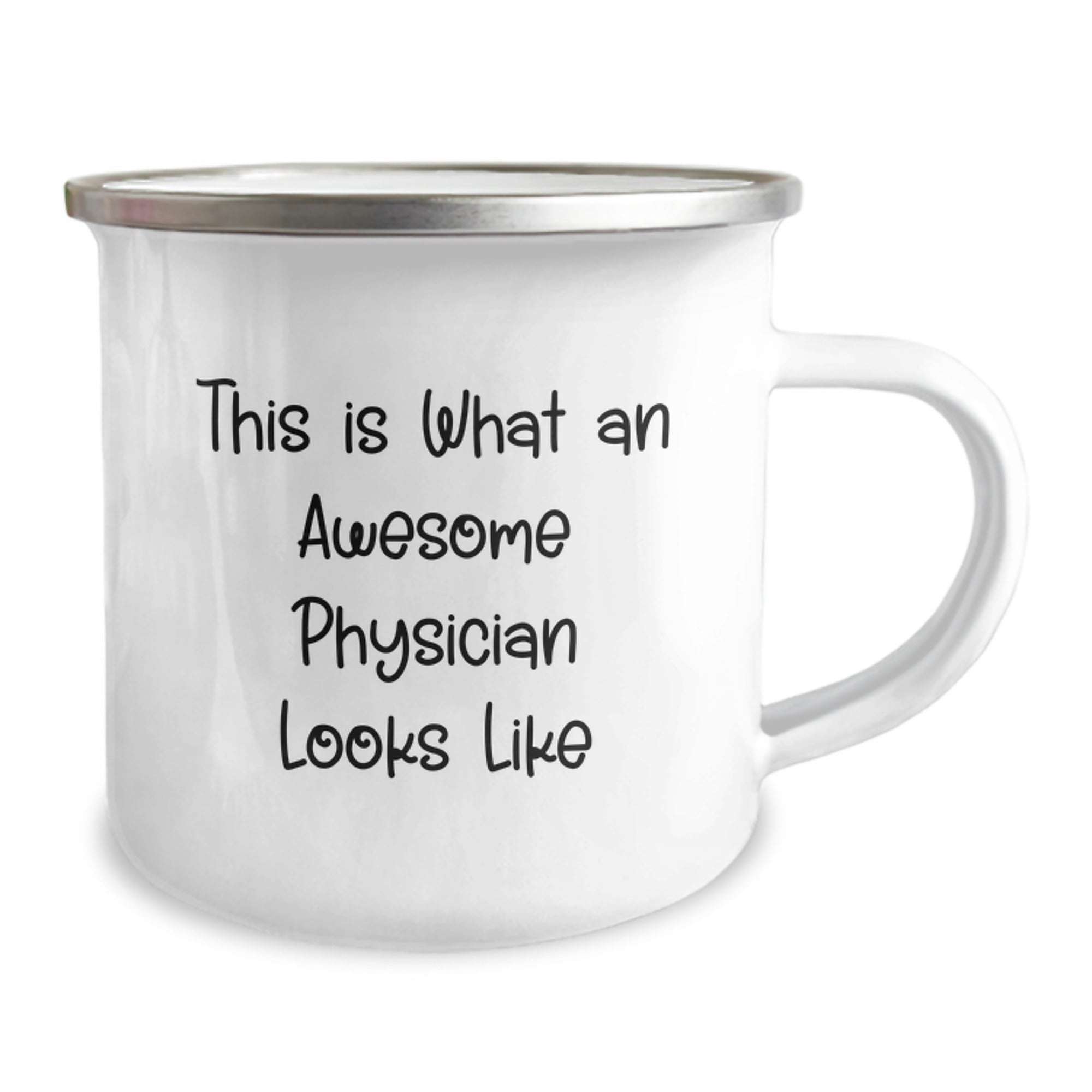 Funny Physician Gifts for Men - 'This Is What An Awesome Physician Looks Like' Camping Mug from Friends, Great Graduation Unique Gifts - Image 2