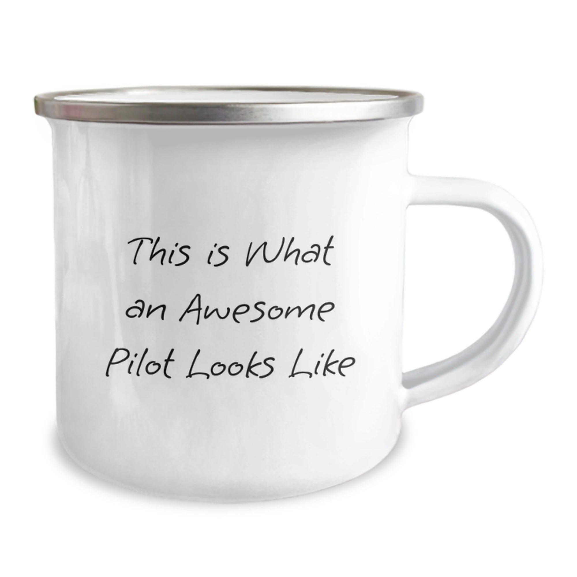 Pilot Gifts from Friends, Unique Camping Mug for Awesome Pilot Graduation, 'This Is What An Awesome Pilot Looks Like' - Image 2