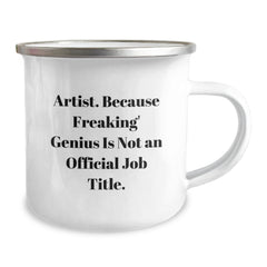 Funny Artist Gifts for Him - Artist Camping Mug, Unique Christmas Memorable Presents from Friends to Family Members, Inspirational Quote - Image 2