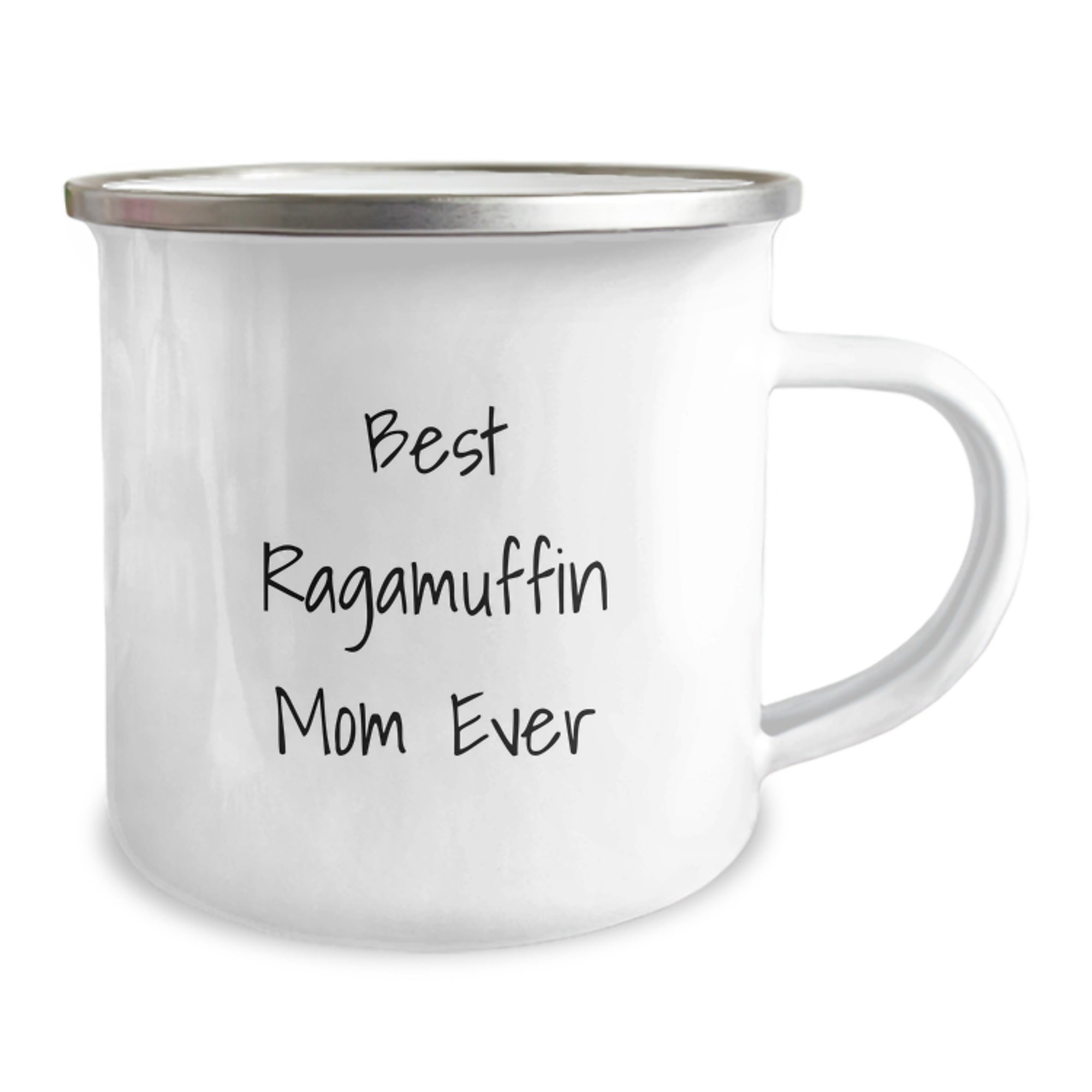 Funny 'Best Ragamuffin Mom Ever' 12oz Camping Mug Gifts for Ragamuffin Cat Lovers from Family, Friends, or Coworkers to Celebrate Graduation - Image 2
