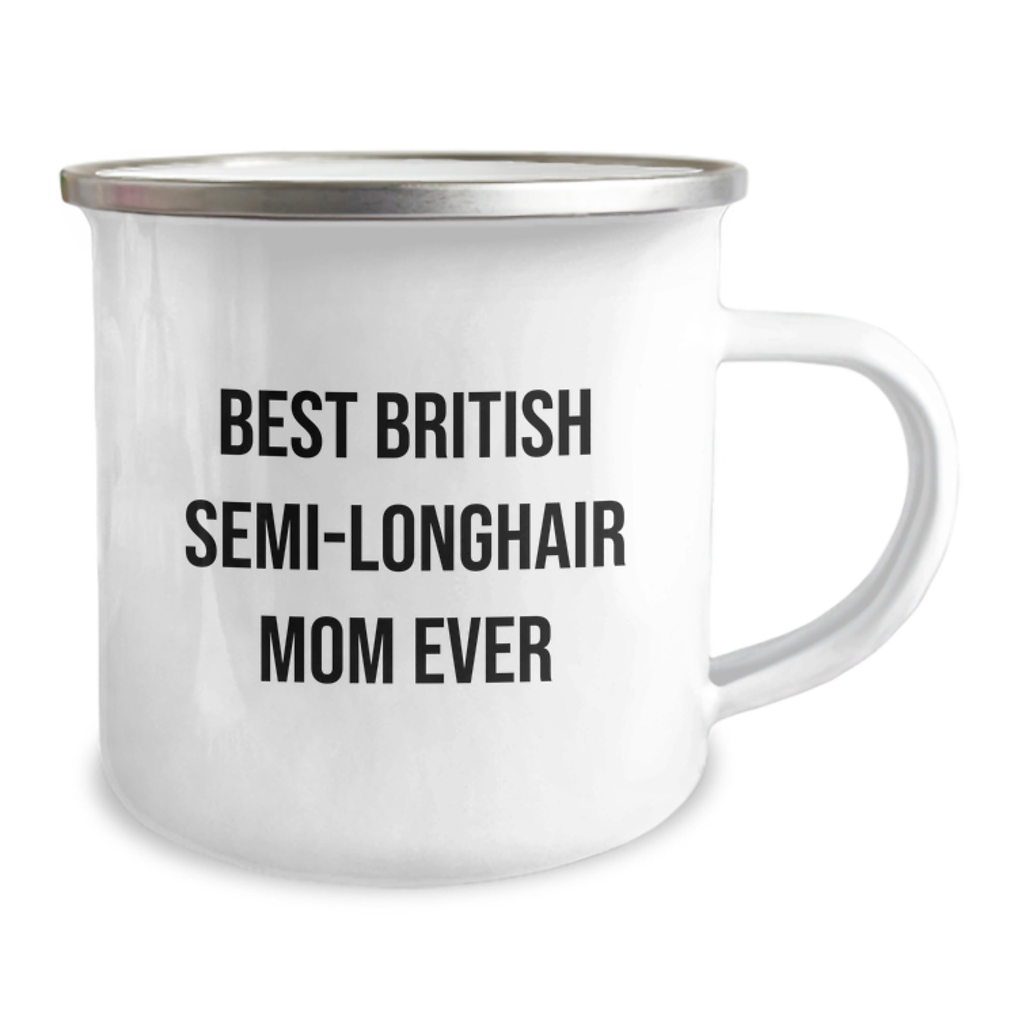Funny British Semi-Longhair Cat Mom Gifts from Friends for Graduation Unique Camping Mugs - Best Mom Ever - Image 2