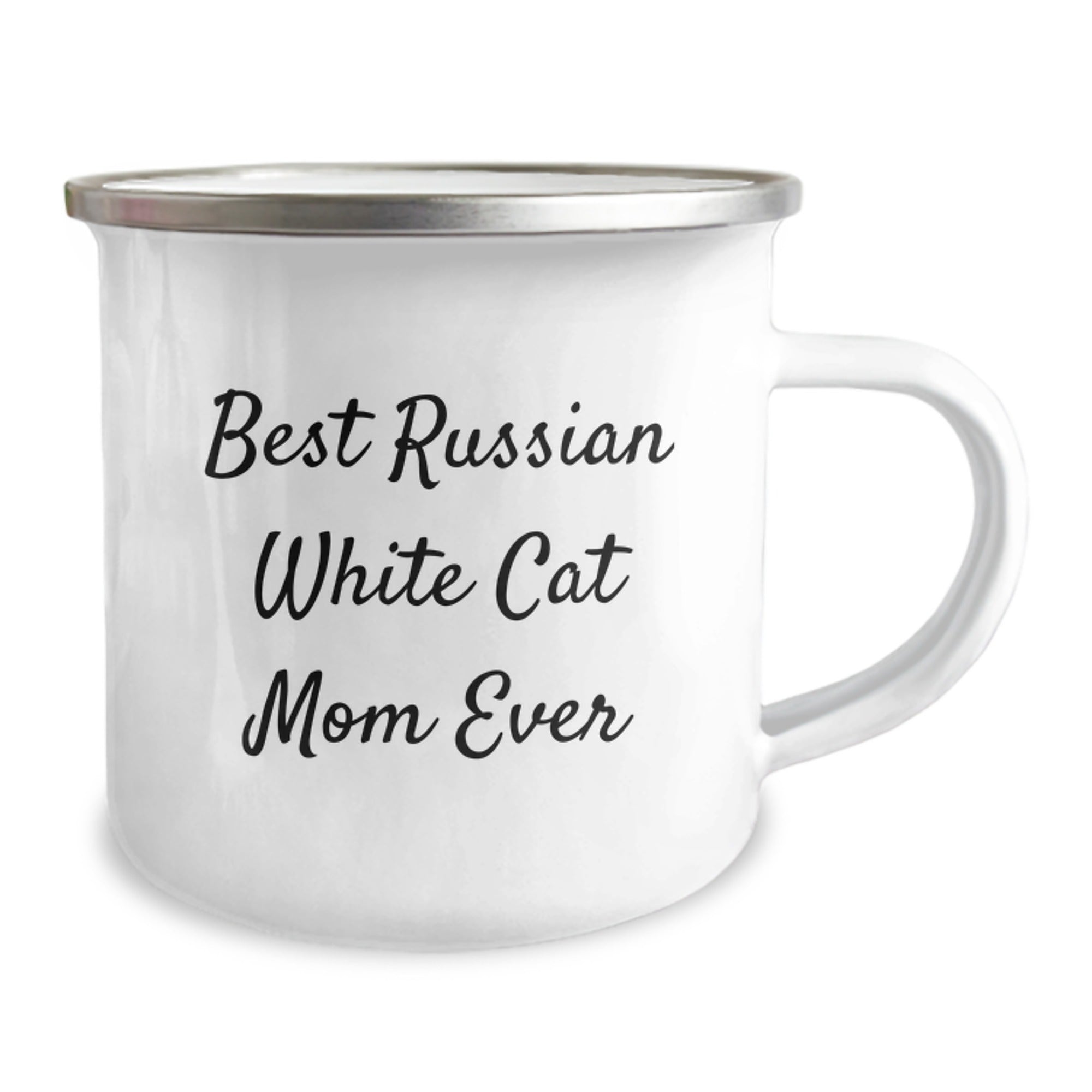 Russian White Cat Gifts from Family for Best Mom Ever, Funny Camping Mug for Graduation - Image 2