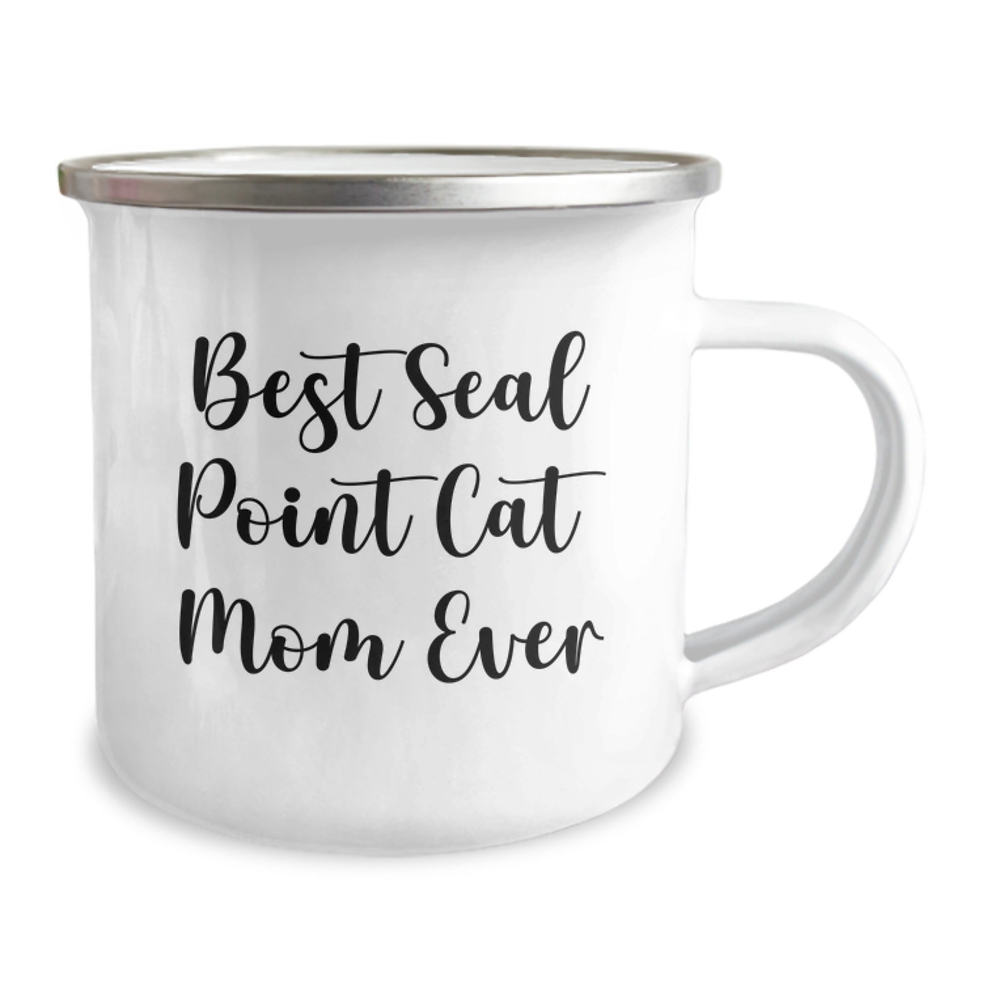 Funny Seal Point Cat Mom Gifts from Friends to Seal Point Cat Lovers, Camping Mug for Graduation - Image 2