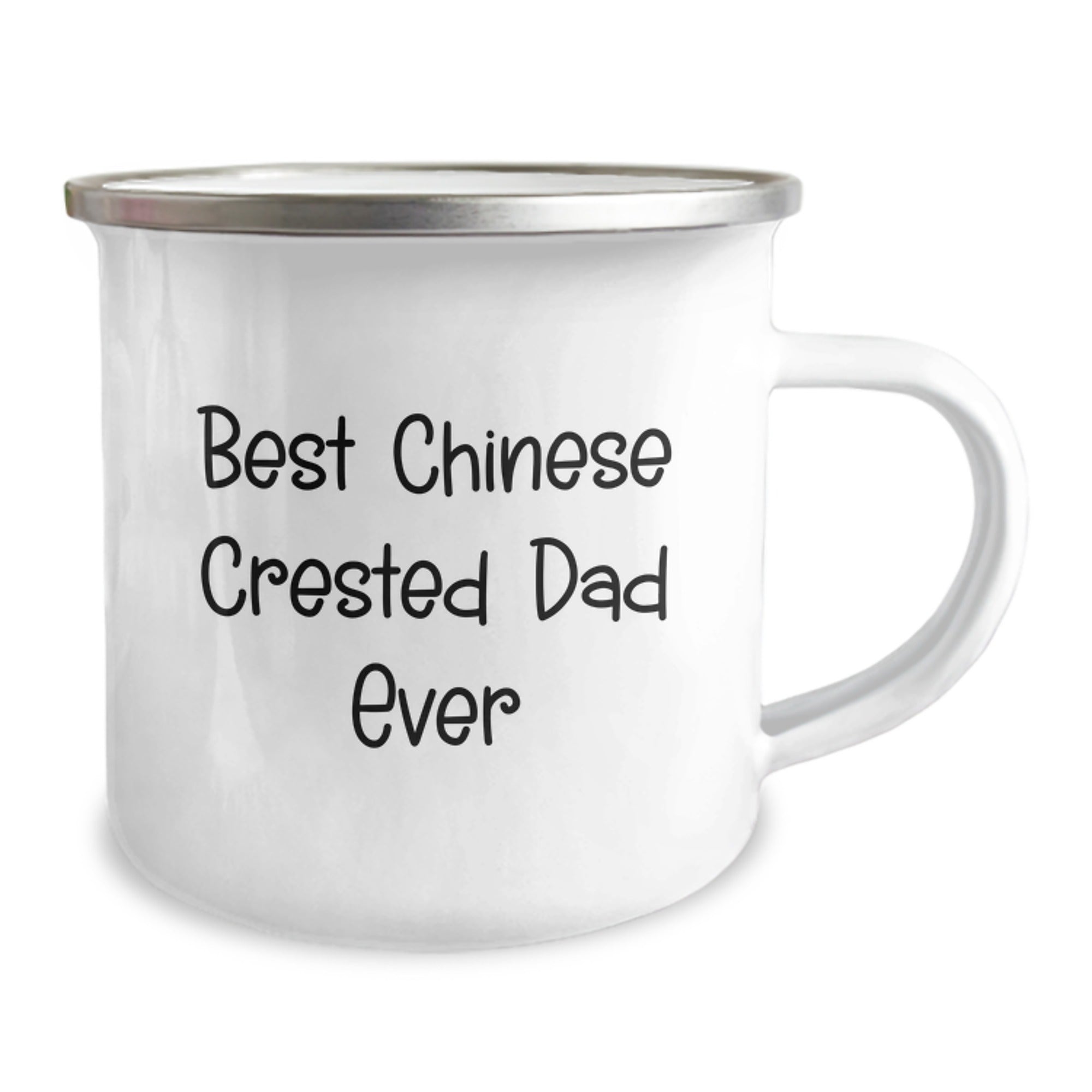 Funny Chinese Crested Dog Gifts for Men - Best Dad Ever, Camping Mug for Birthday, Gifts from Friends and Family - Image 2