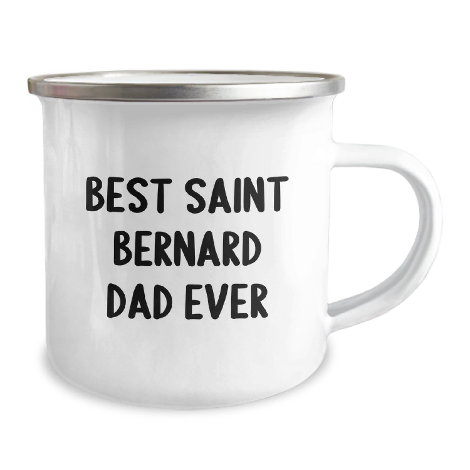 Saint Bernard Dog Lover's Funny Camping Mug, Best Dad Ever Gifts for Men and Friends on Birthday, Gifts from Dad to Saint Bernard Dog Owner - Image 2
