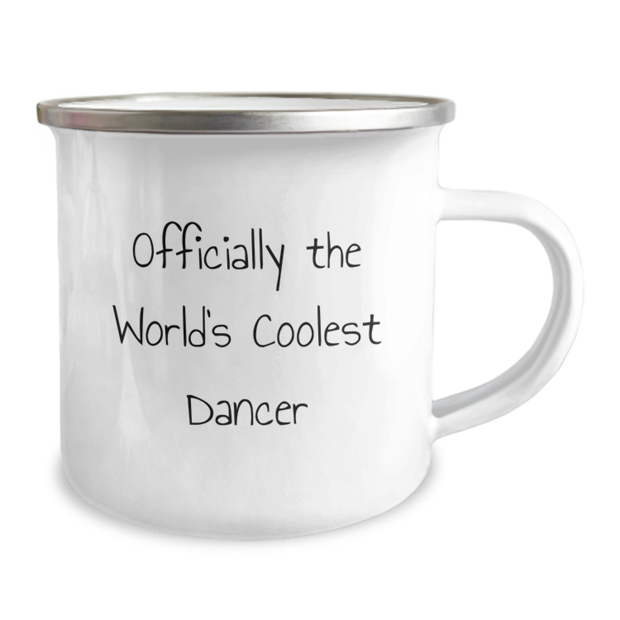 Funny Dancer Gifts from Friends, Dancer Camping Mug for Graduation, 'Officially The World's Coolest Dancer', Gifts for Dancers - Image 2