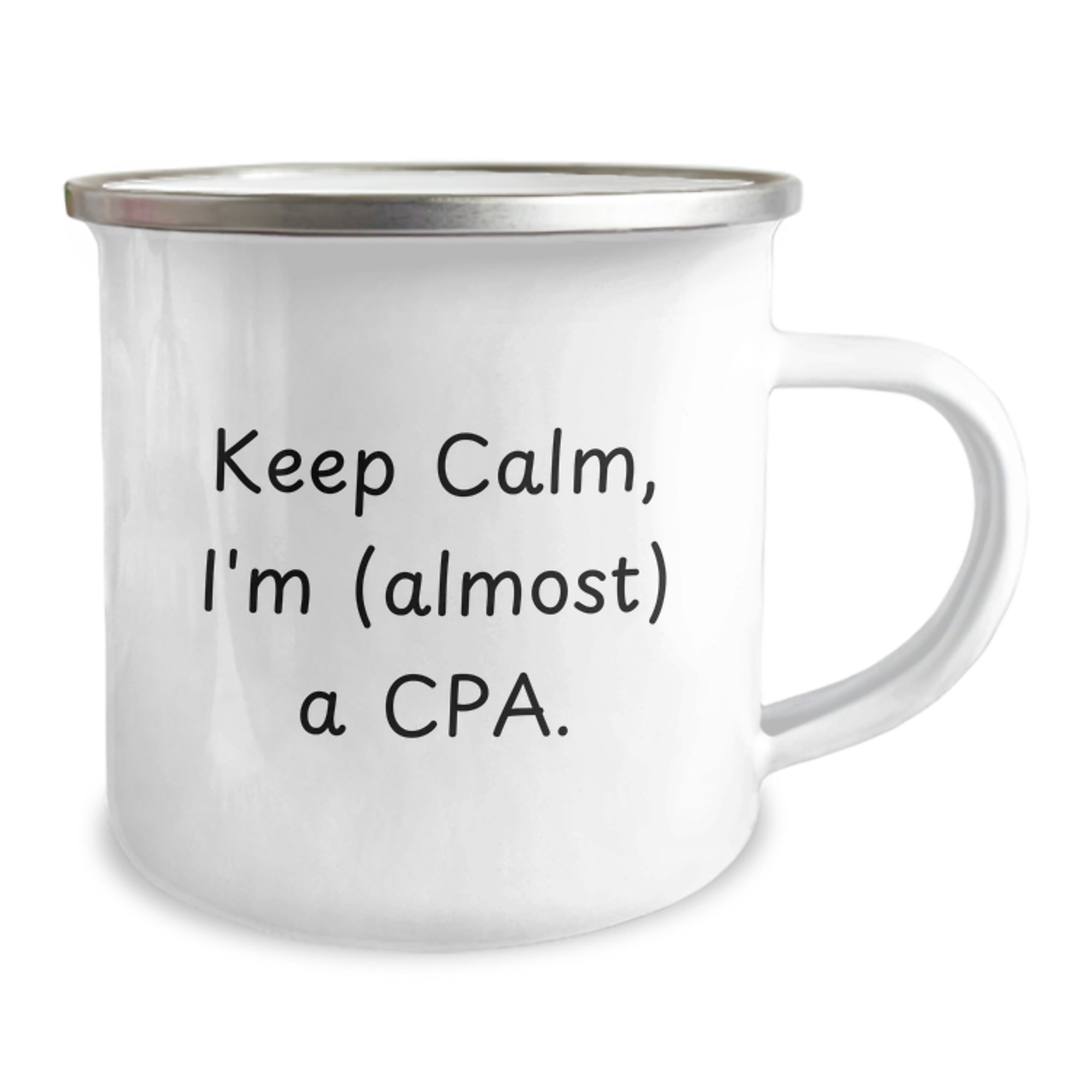 CPA Gifts from Friends, Keep Calm I'm (almost) A Cpa., Funny Birthday Camping Mug for CPA, Gifts for CPA genius - Image 2