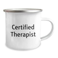 Funny Therapist Gifts from Friends - Birthday Unique Gifts for Certified Therapist - Camping Mug with Inspirational Quote - Image 2