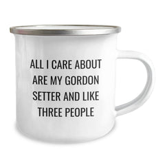 Gordon Setter Dog Lover Funny Camping Mug for Friends, Valentine's Unique Gifts from Family to Family Members - Image 2