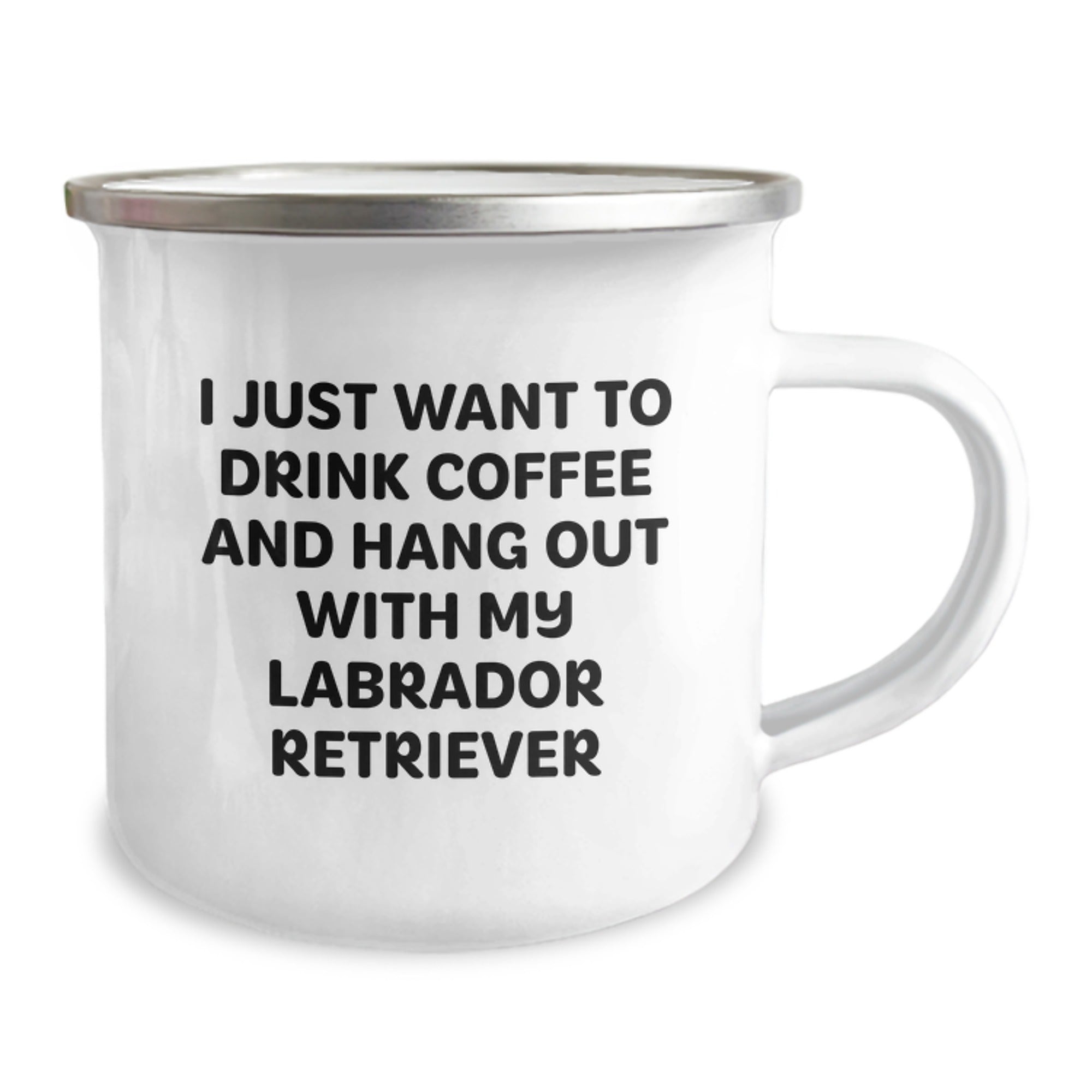 Labrador Retriever Dog Gifts from Men, Funny Camping Mug for Birthday, 'I Just Want To Drink Coffee And Hang Out With My Labrador Retriever' Quote, Gifts for Women, Friends, and Family - Image 2