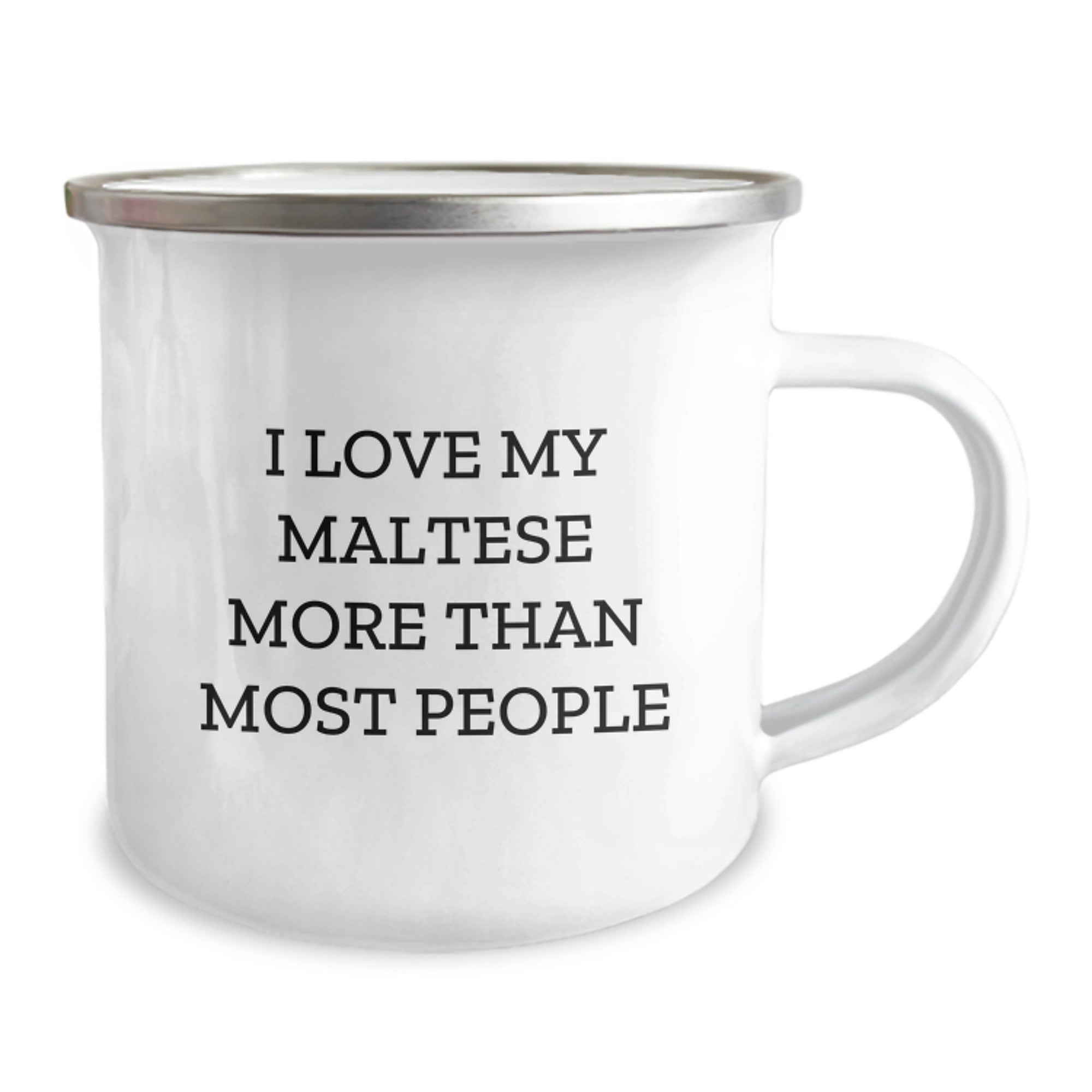 Funny Maltese Dog Gifts for Her Men - I Love My Maltese More Than Most People Camping Mug Valentine's Unique Gifts from Friends - Image 2