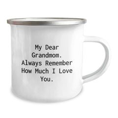 Unique Funny Grandmom Camping Mug Gifts from Men to Grandmom on Christmas - Image 2