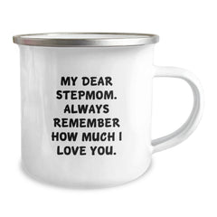 Funny Stepmom Gifts from Family, My Dear Stepmom Camping Mug Birthday Unique Gifts - Image 2